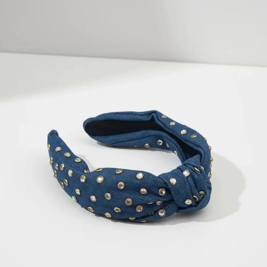 Denira – Taş İşlemeli Kot Düğüm Taç