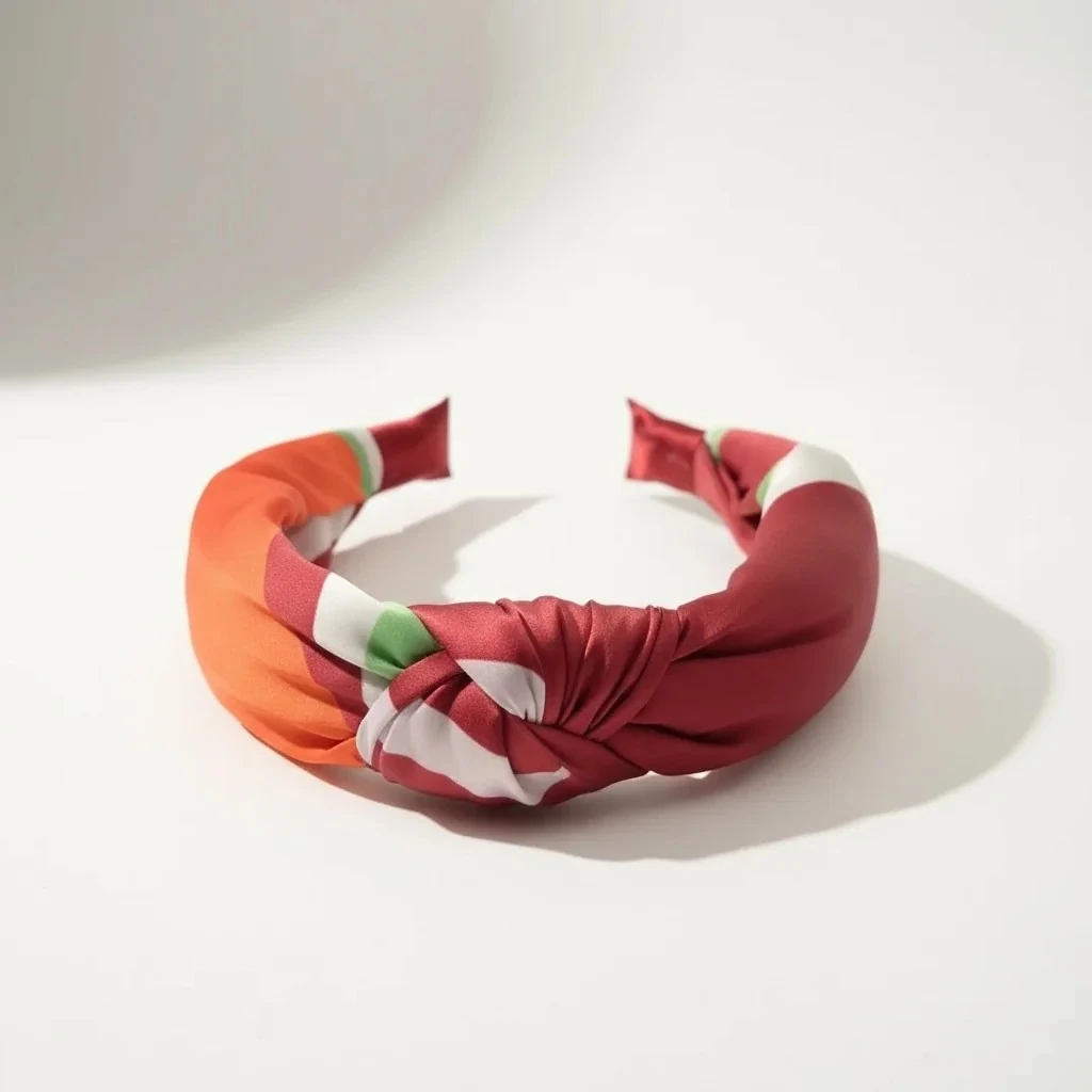 Verdi Düğümlü Kumaş Taç