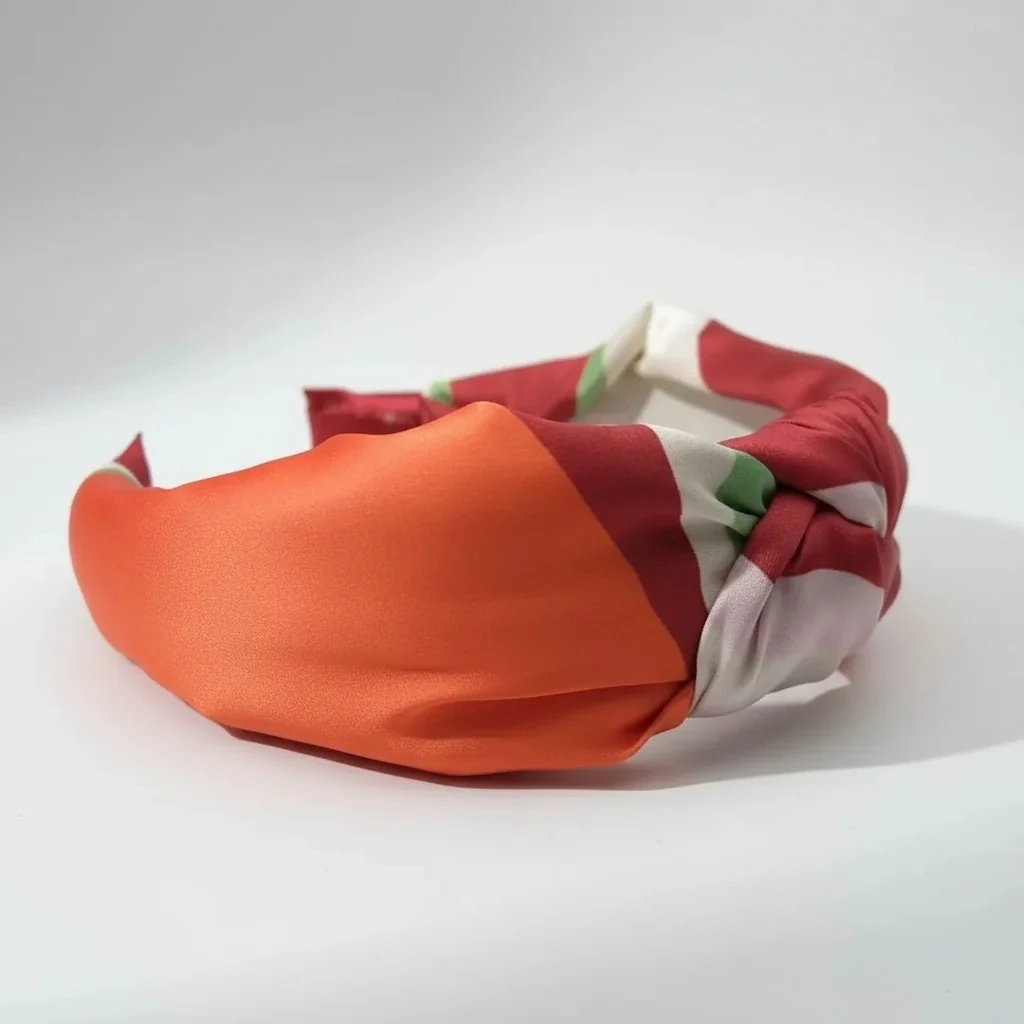 Verdi Düğümlü Kumaş Taç