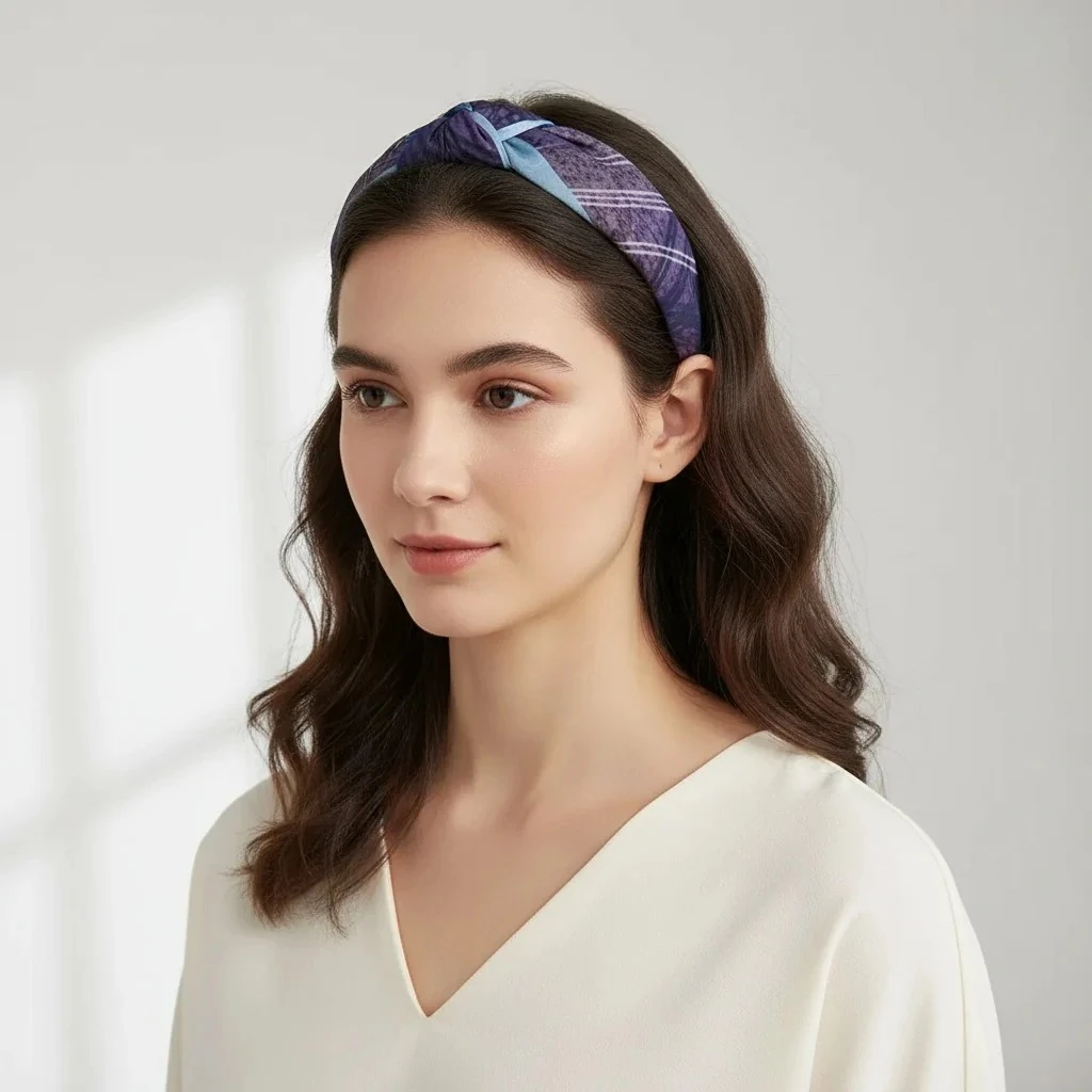 Liliane Düğümlü Kumaş Taç