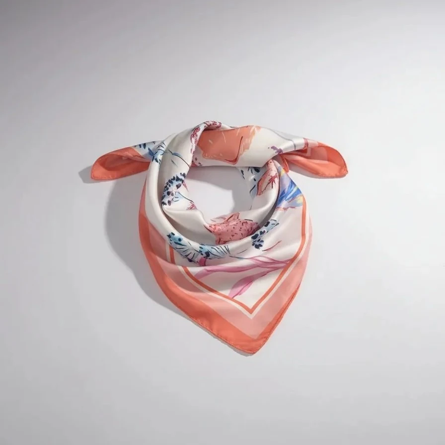 Çiçek Fısıltısı Kare Fular