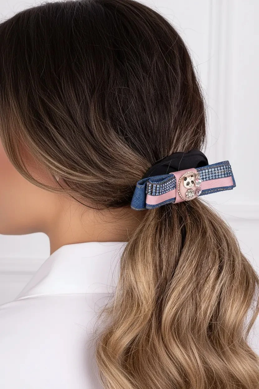 Denim Pırıltısı - Özel Tasarım Simit Toka