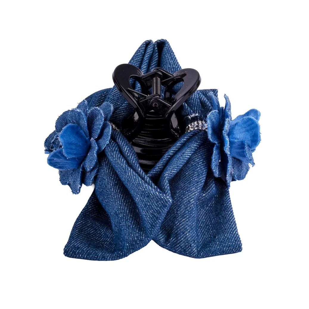 Denim Gül - Kot Mandal Toka