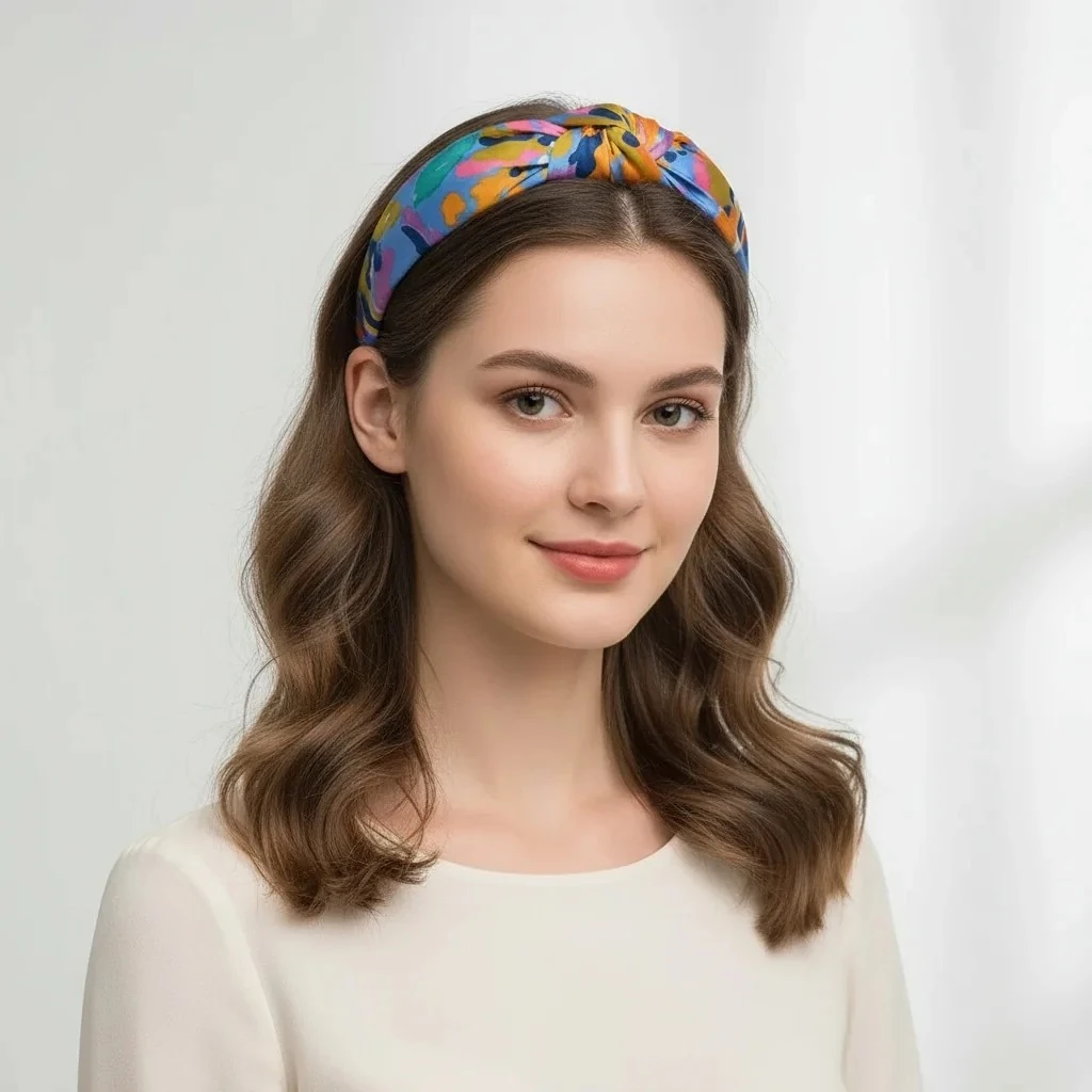  Azurea Düğümlü Kumaş Taç