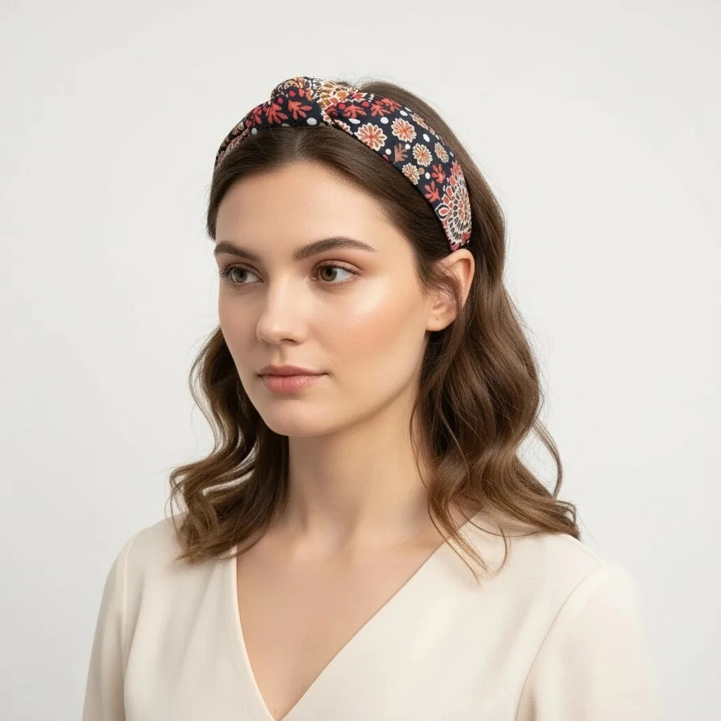 Terama Düğümlü Kumaş Taç