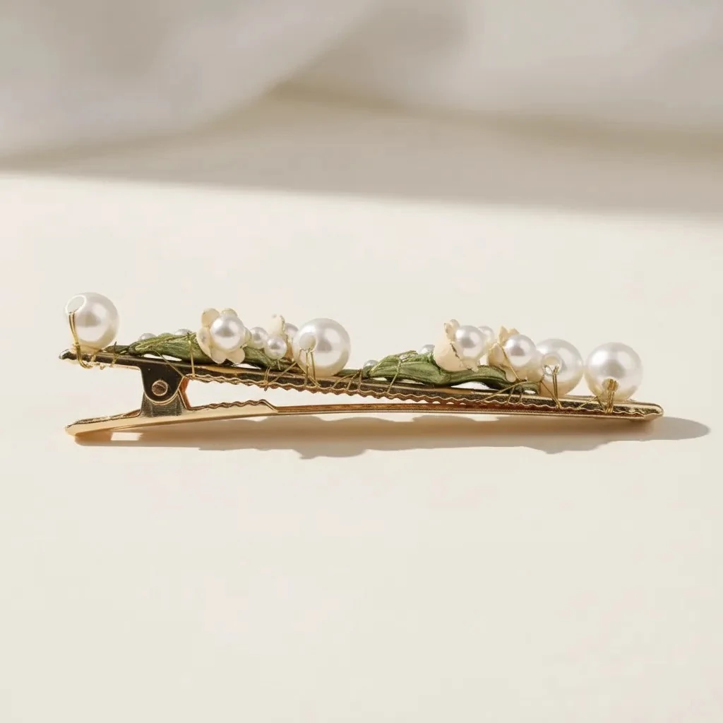 İnci Hanımeli - Özel Tasarım El Yapımı Toka