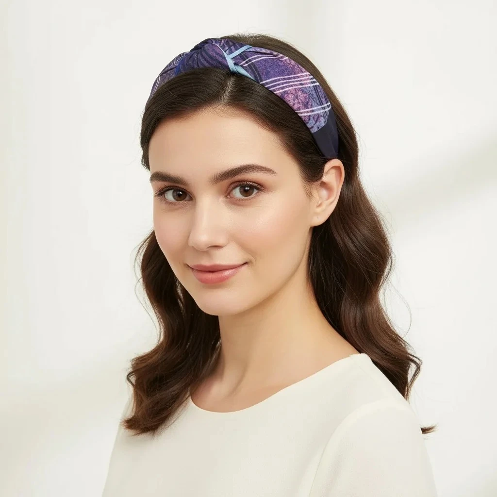 Liliane Düğümlü Kumaş Taç