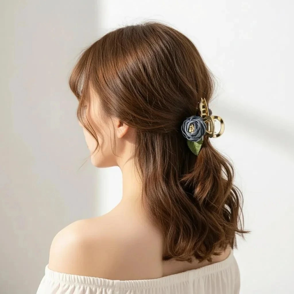 Solmayan Gül Metal Mandal Toka