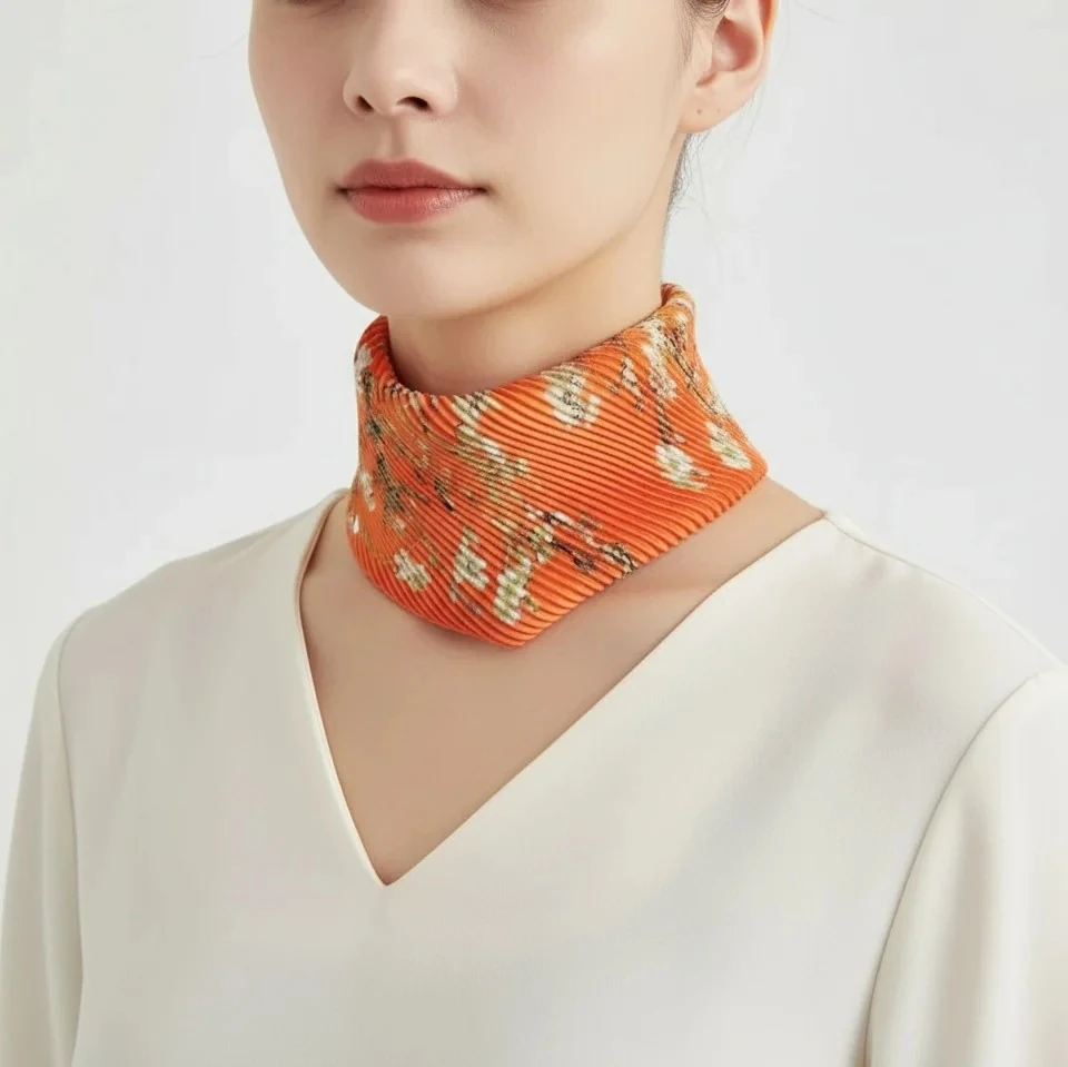 Turuncu Bahar Pilise Fular