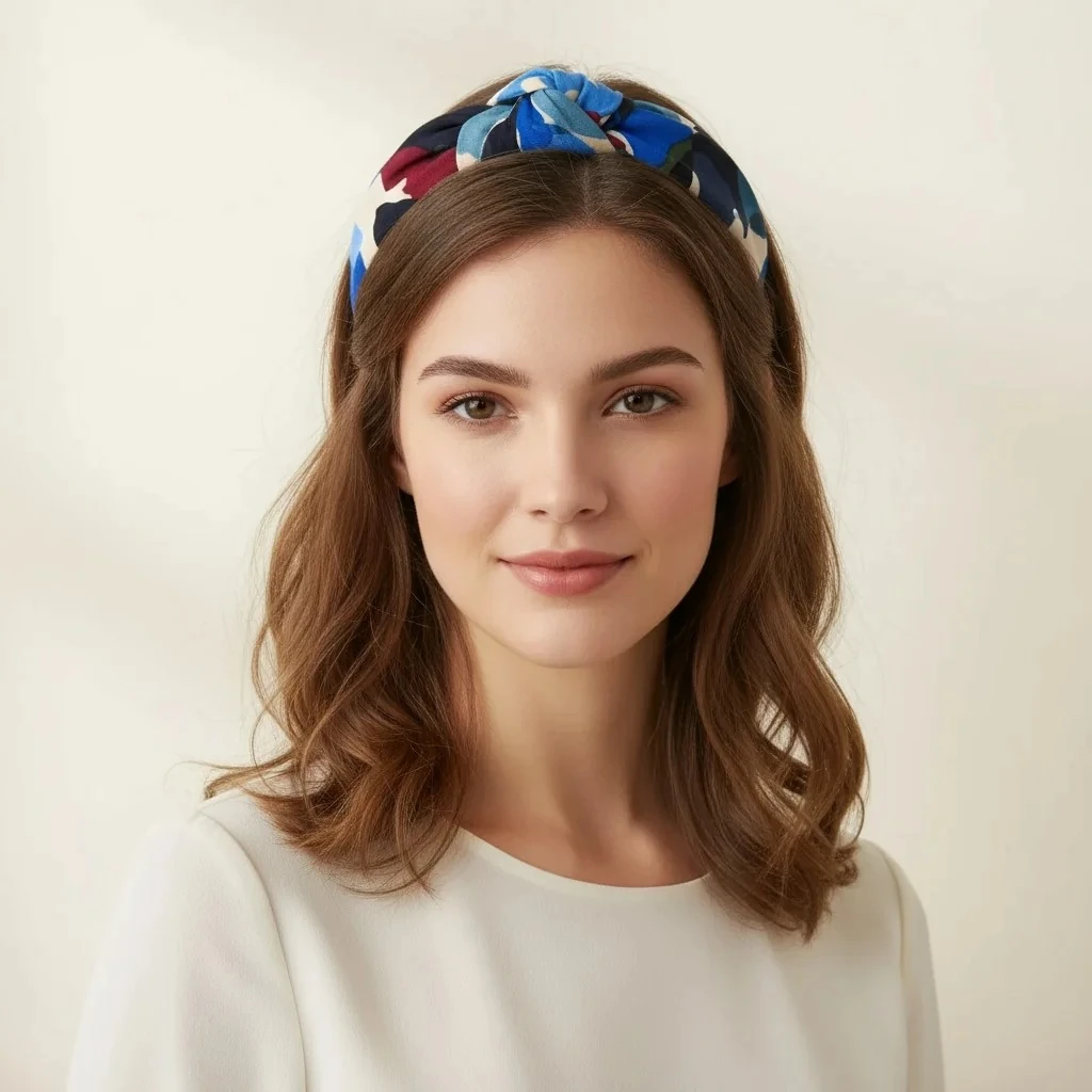 Marcelline Düğümlü Kumaş Taç