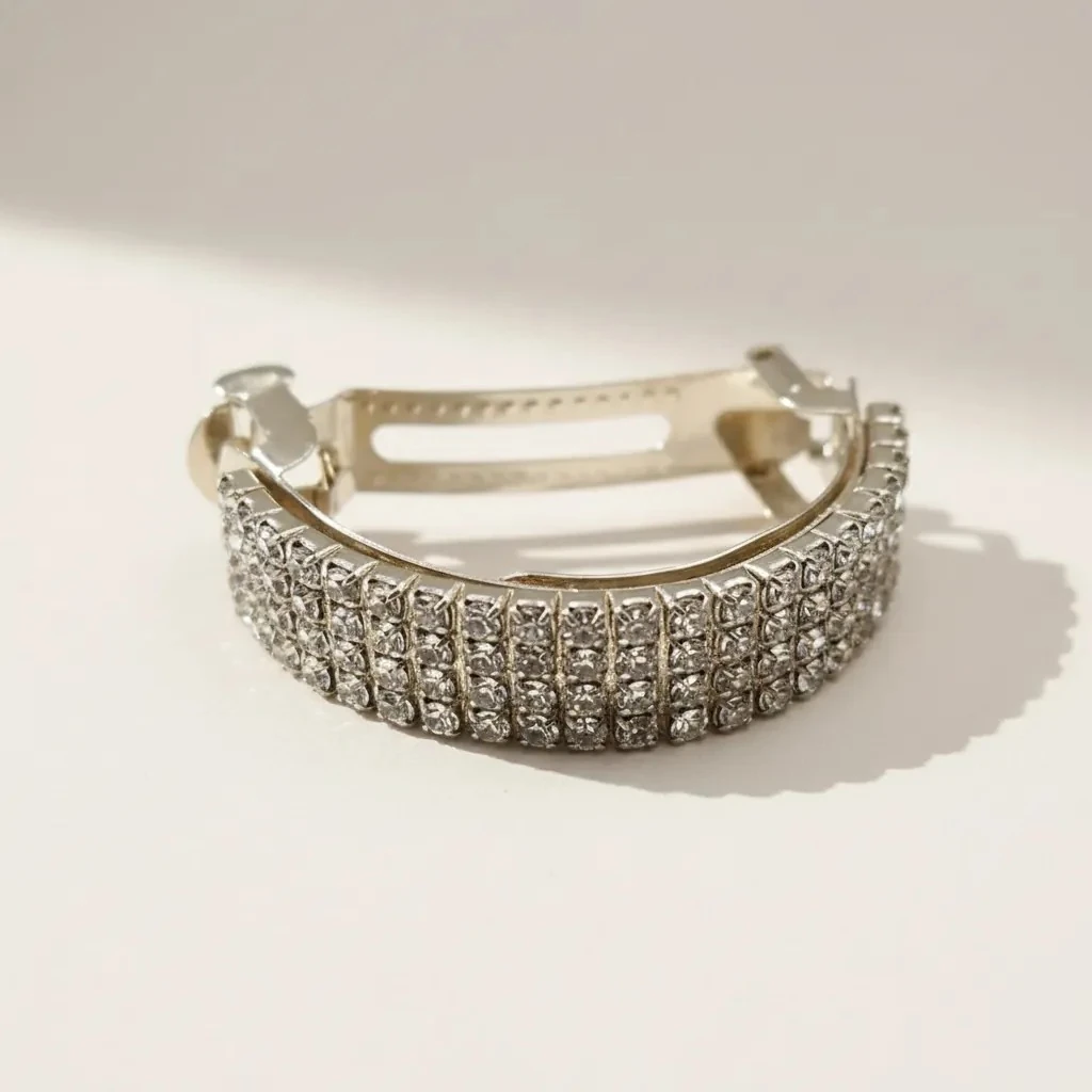 Işıltılı Eğri - Metal At Kuyruğu Tokası