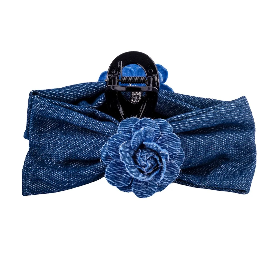 Denim Gül - Kot Mandal Toka