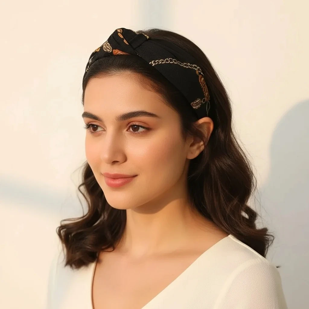 Aurelia Düğümlü Kumaş Taç