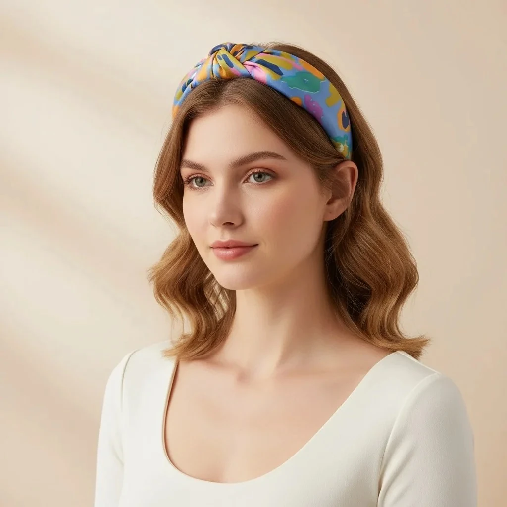  Azurea Düğümlü Kumaş Taç