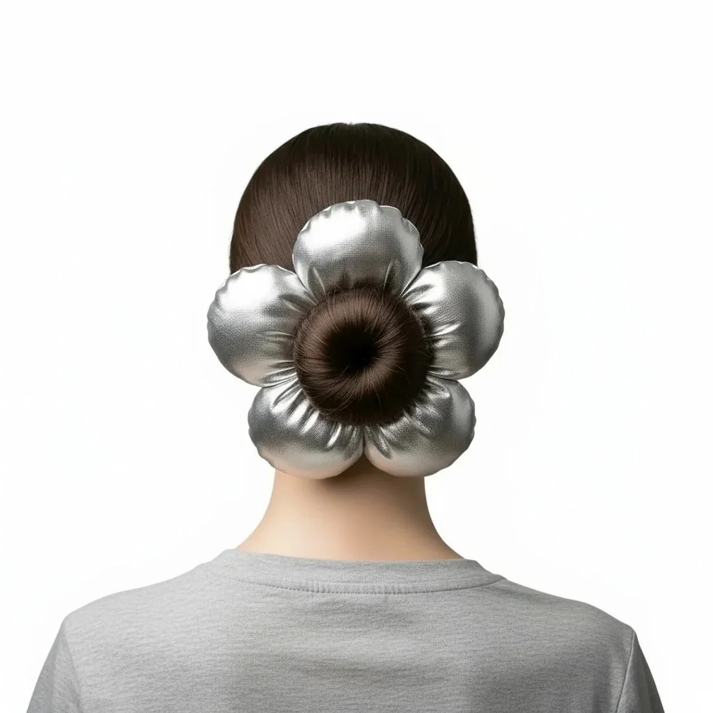 Pofuduk Papatya Simit Toka - Küçük  - Gri