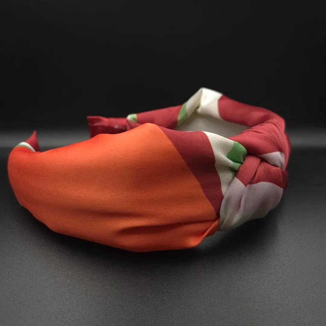 Verdi Düğümlü Kumaş Taç