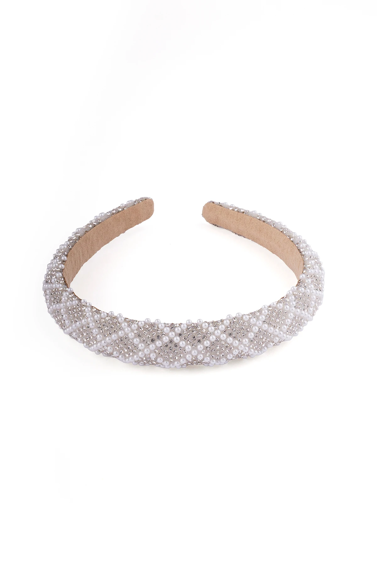 Almina İnci ve Taş Detaylı Taç