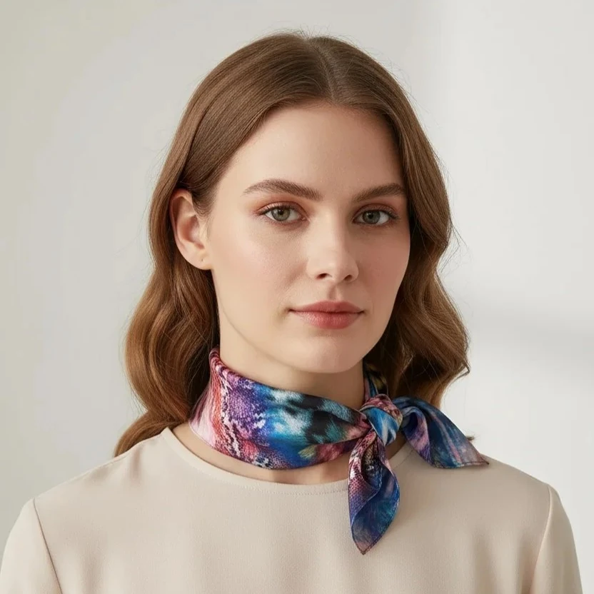 Leopar Rüyası Kare Fular