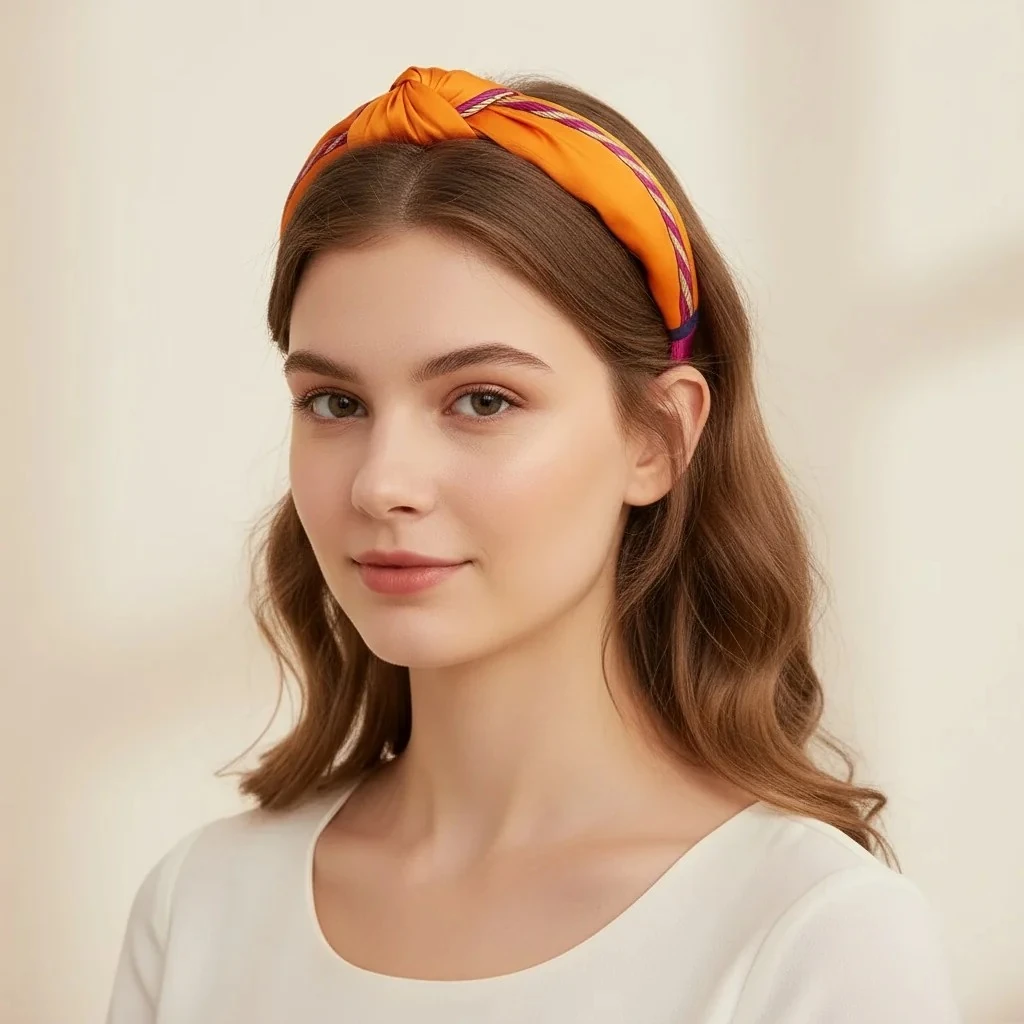 Solea Düğümlü Kumaş Taç