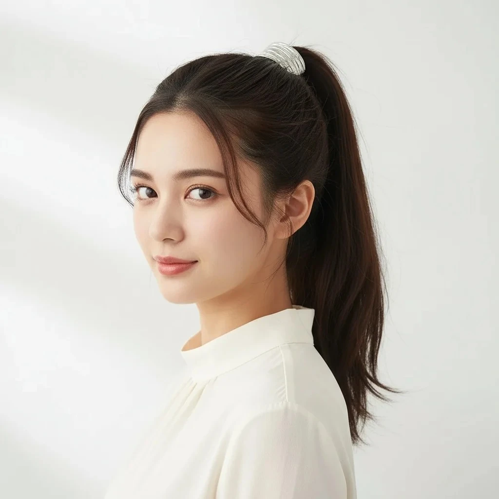 Lineo – Çizgili Metal Detaylı Lastik Toka