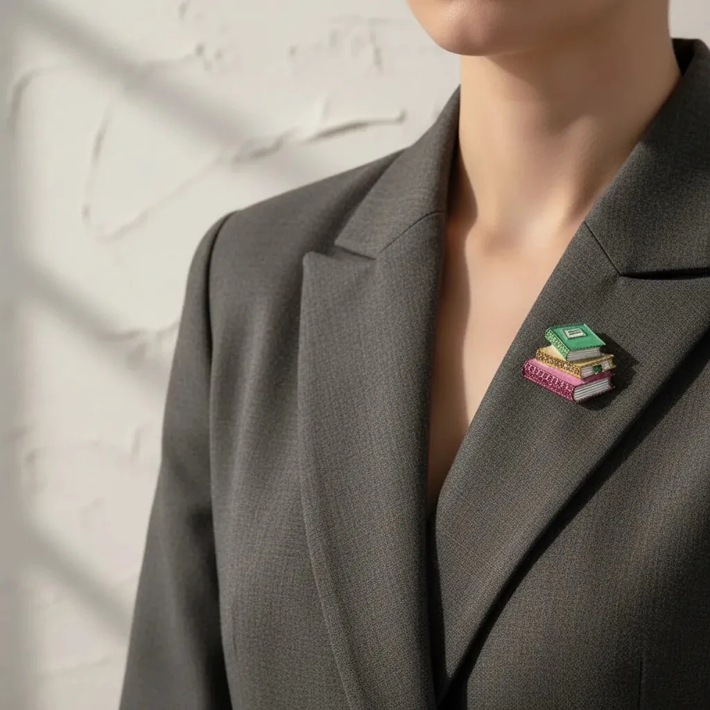 Kitap Işıltısı Broş