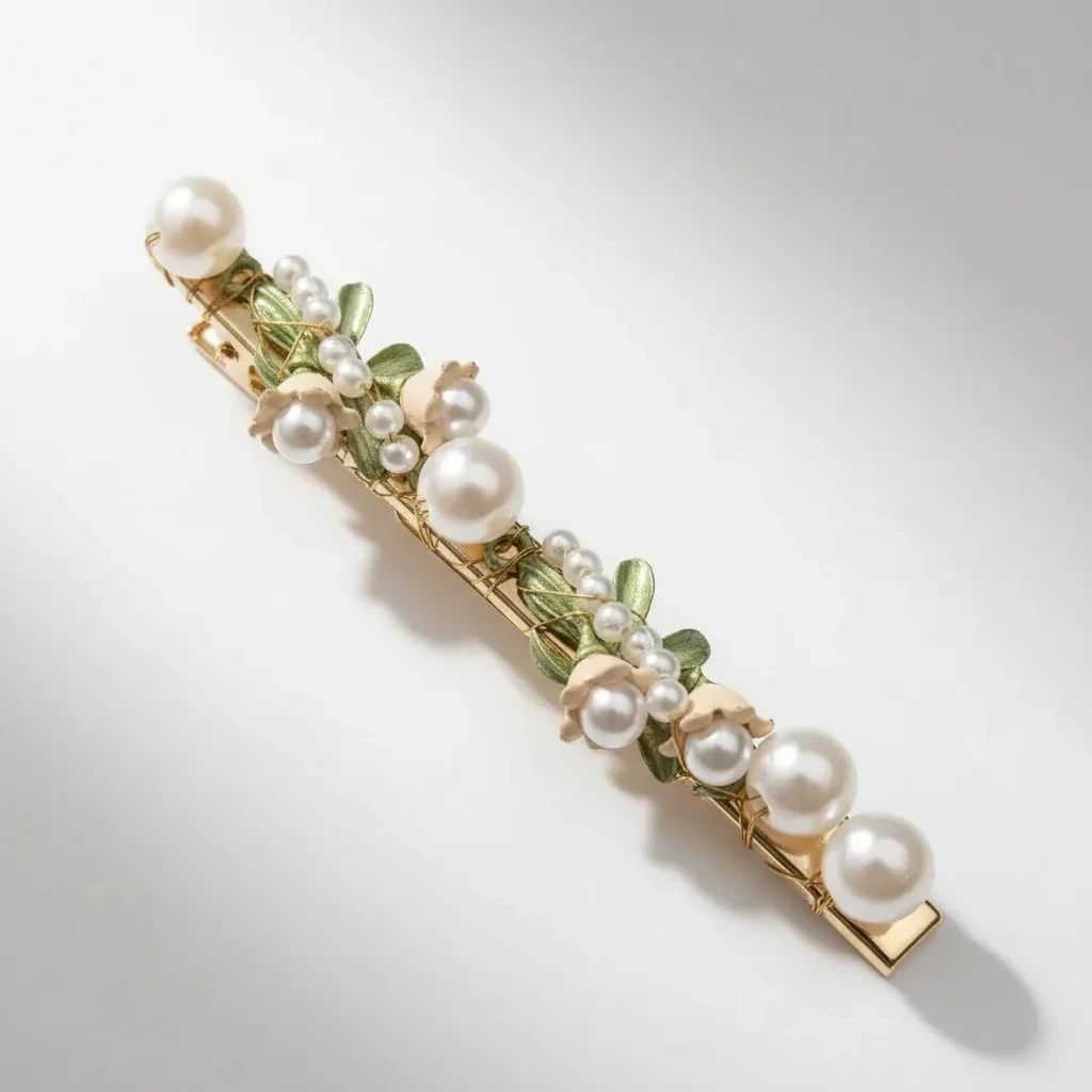 İnci Hanımeli - Özel Tasarım El Yapımı Toka