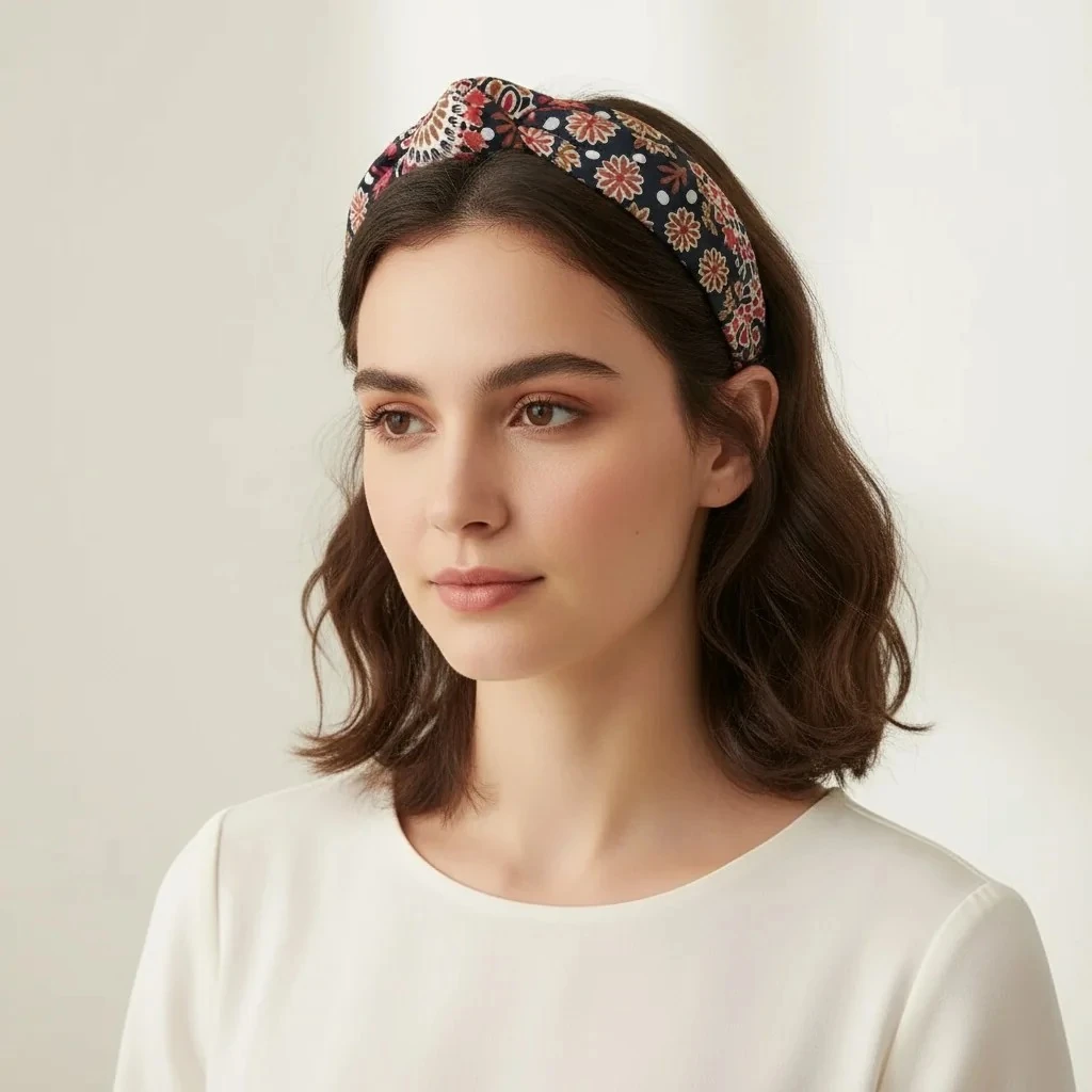 Terama Düğümlü Kumaş Taç