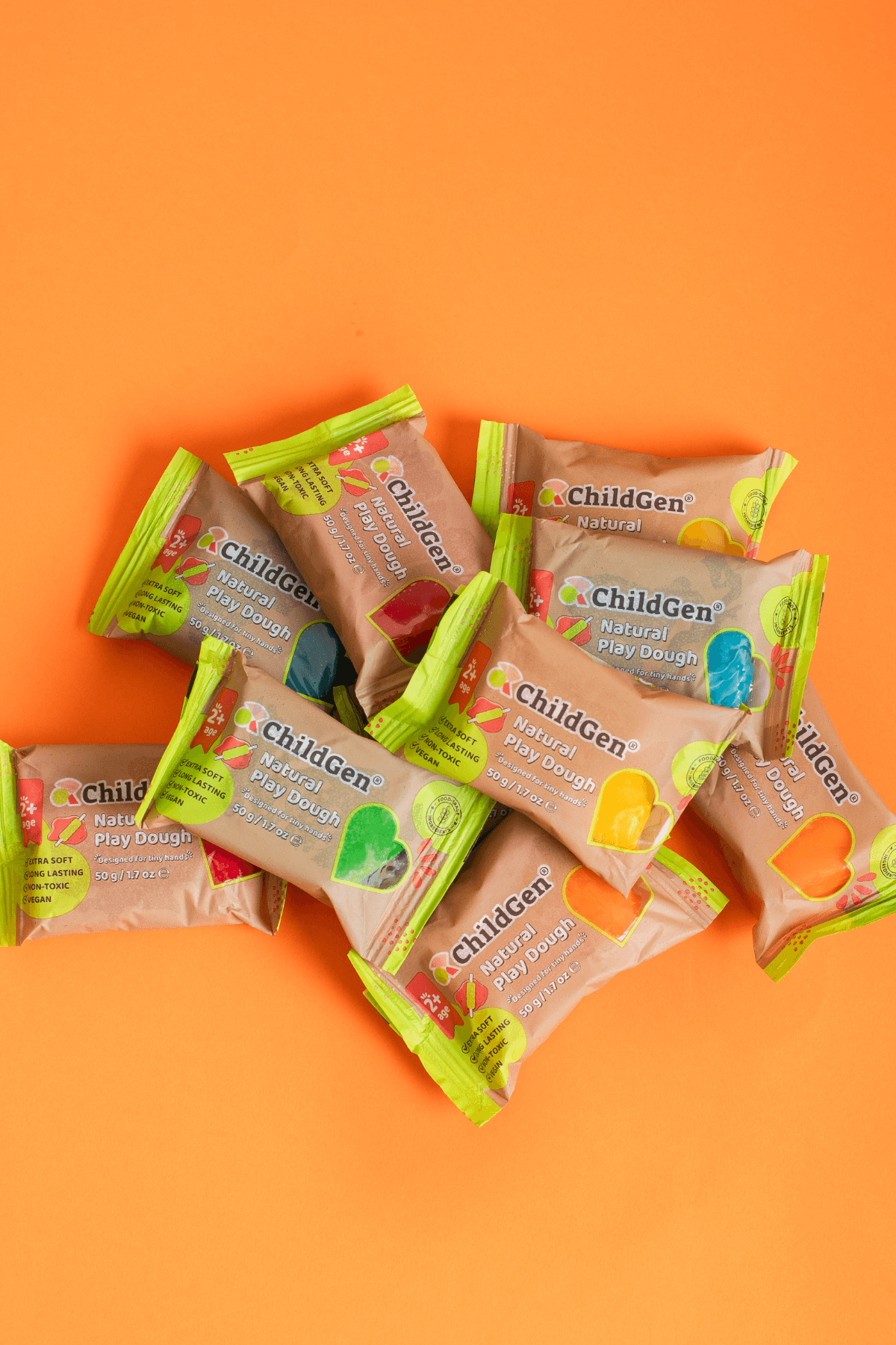 ChildGen Doğal Oyun Hamuru -10'lu Minipack - (10x50gr)