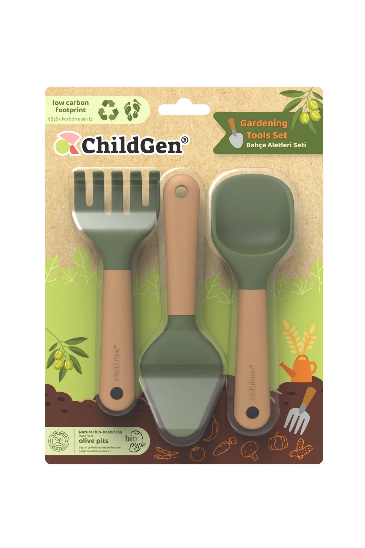 ChildGen Bio Plastik Bahçe Aletleri Seti (DÜNYADA İLK)