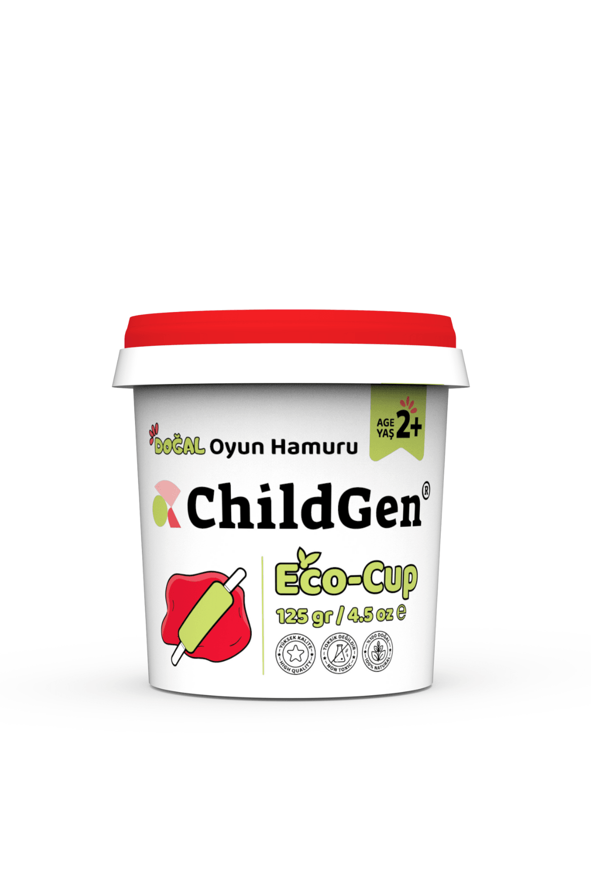 Doğal Oyun Hamuru - Eco Cup- 24x125gr