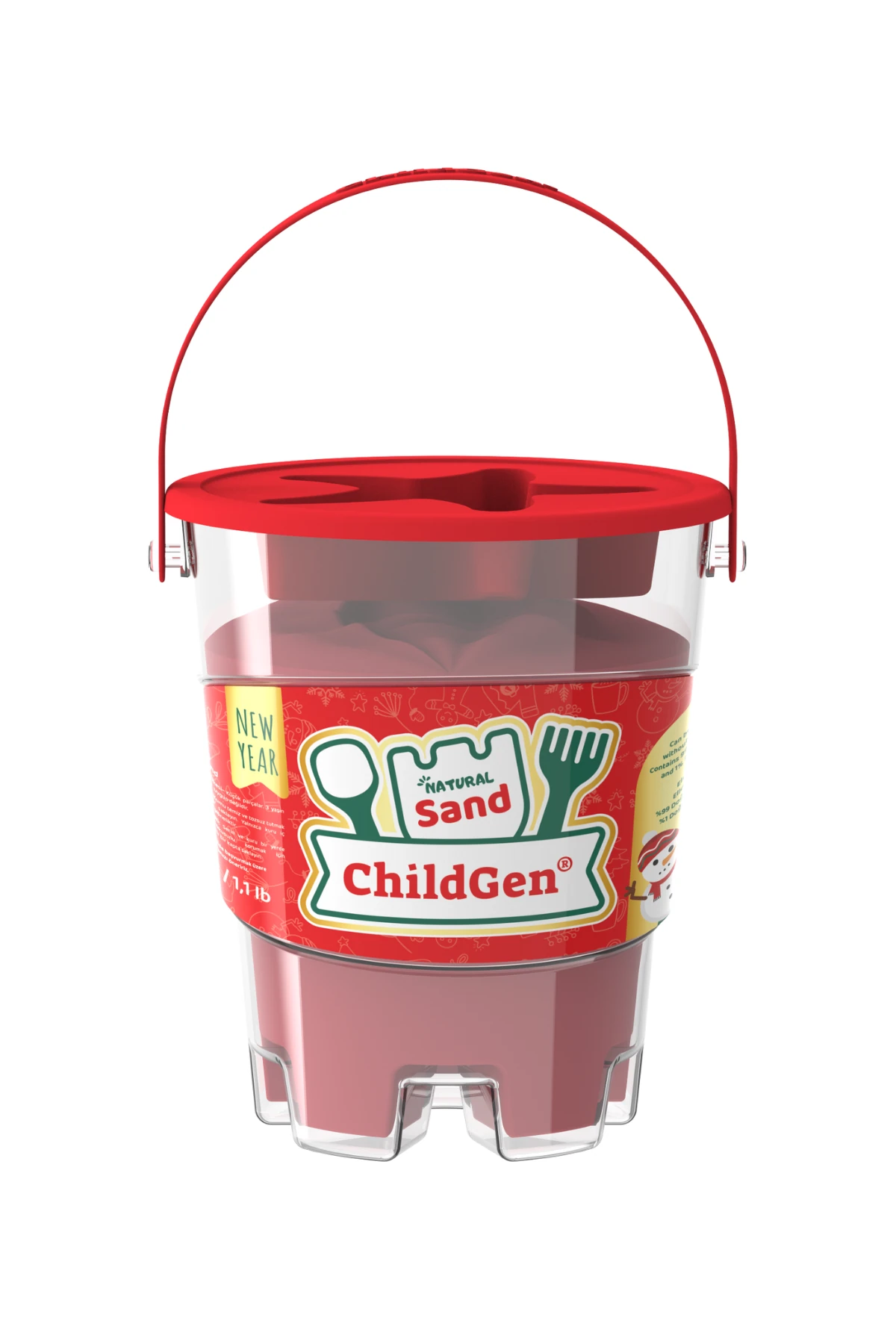 ChildGen Kinetik Kum 500 Gr -Kırmızı