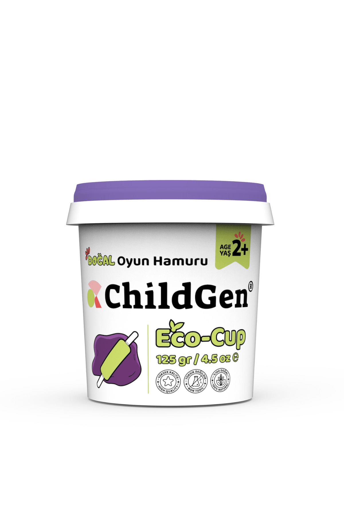 Doğal Oyun Hamuru - Eco Cup- 24x125gr