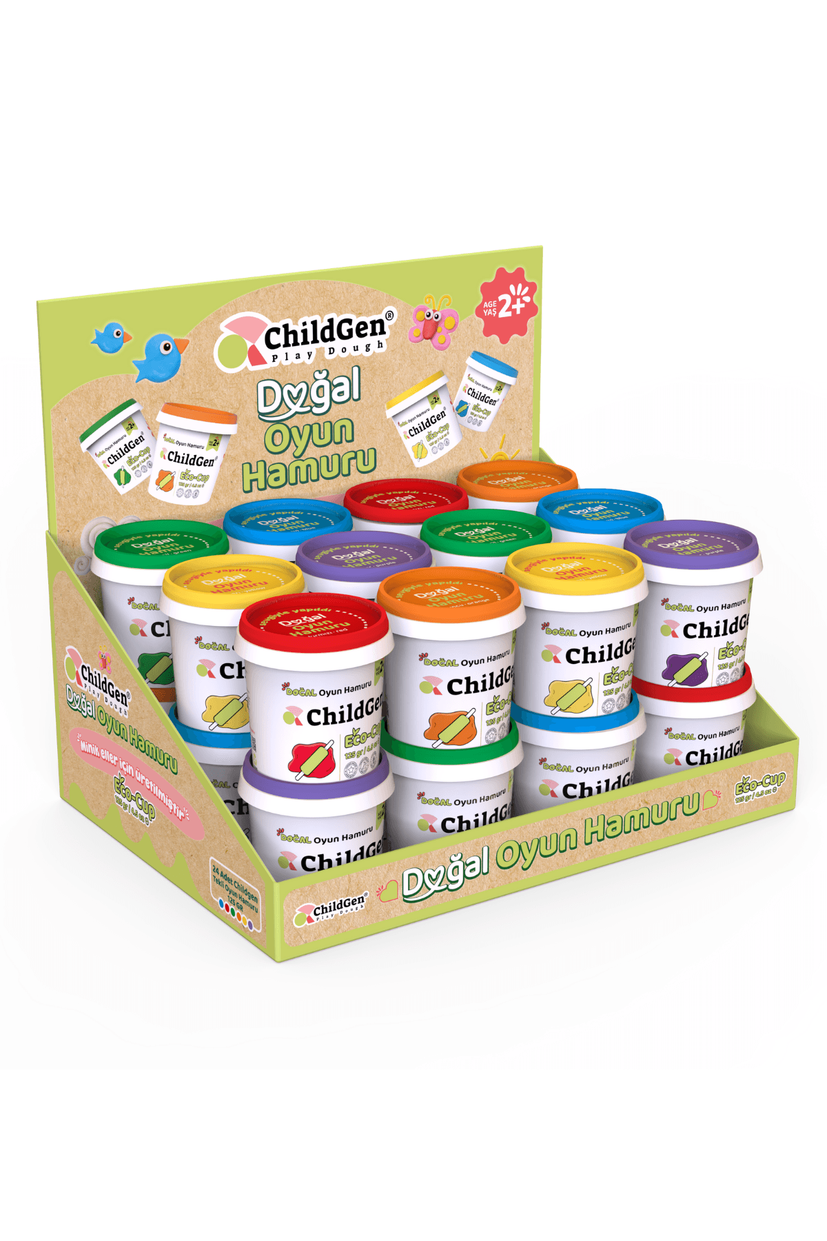 Doğal Oyun Hamuru - Eco Cup- 24x125gr