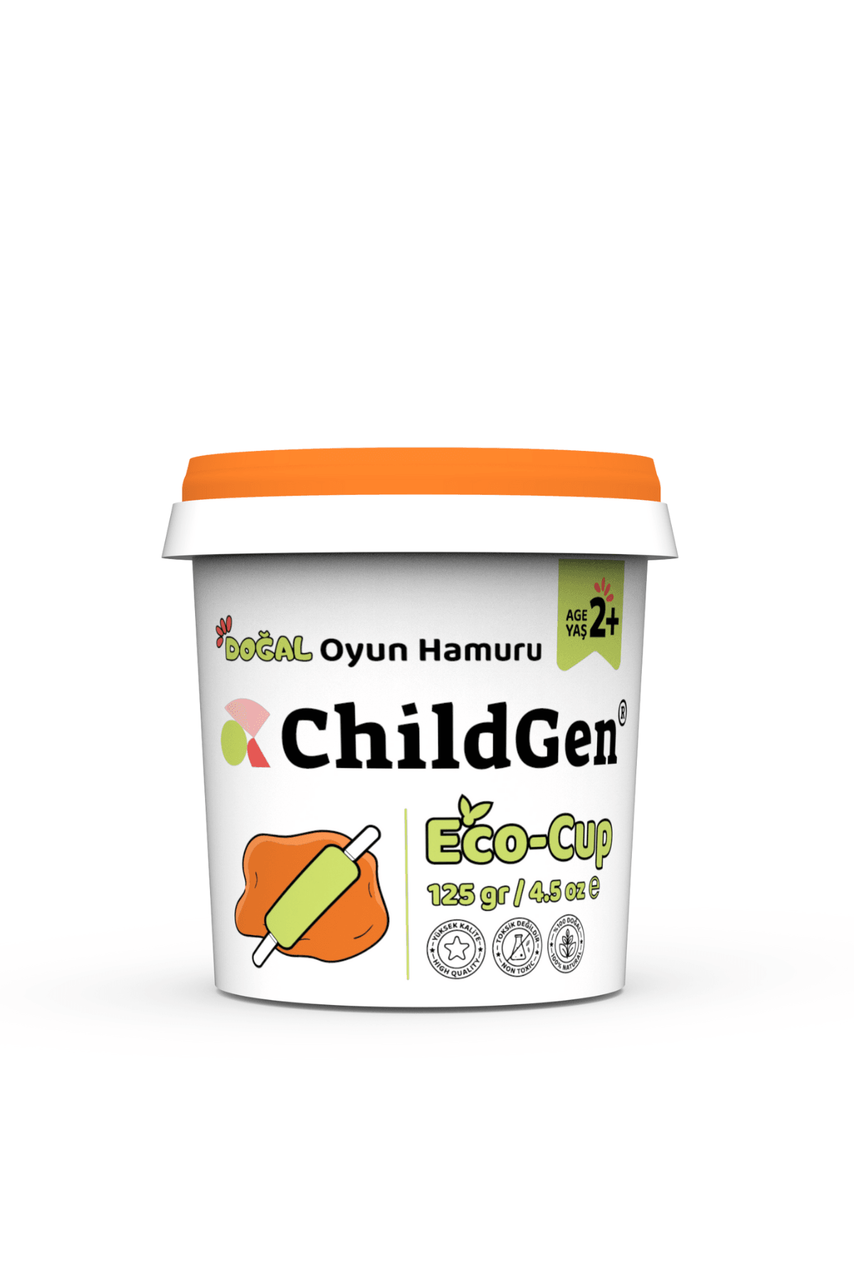 Doğal Oyun Hamuru - Eco Cup- 24x125gr