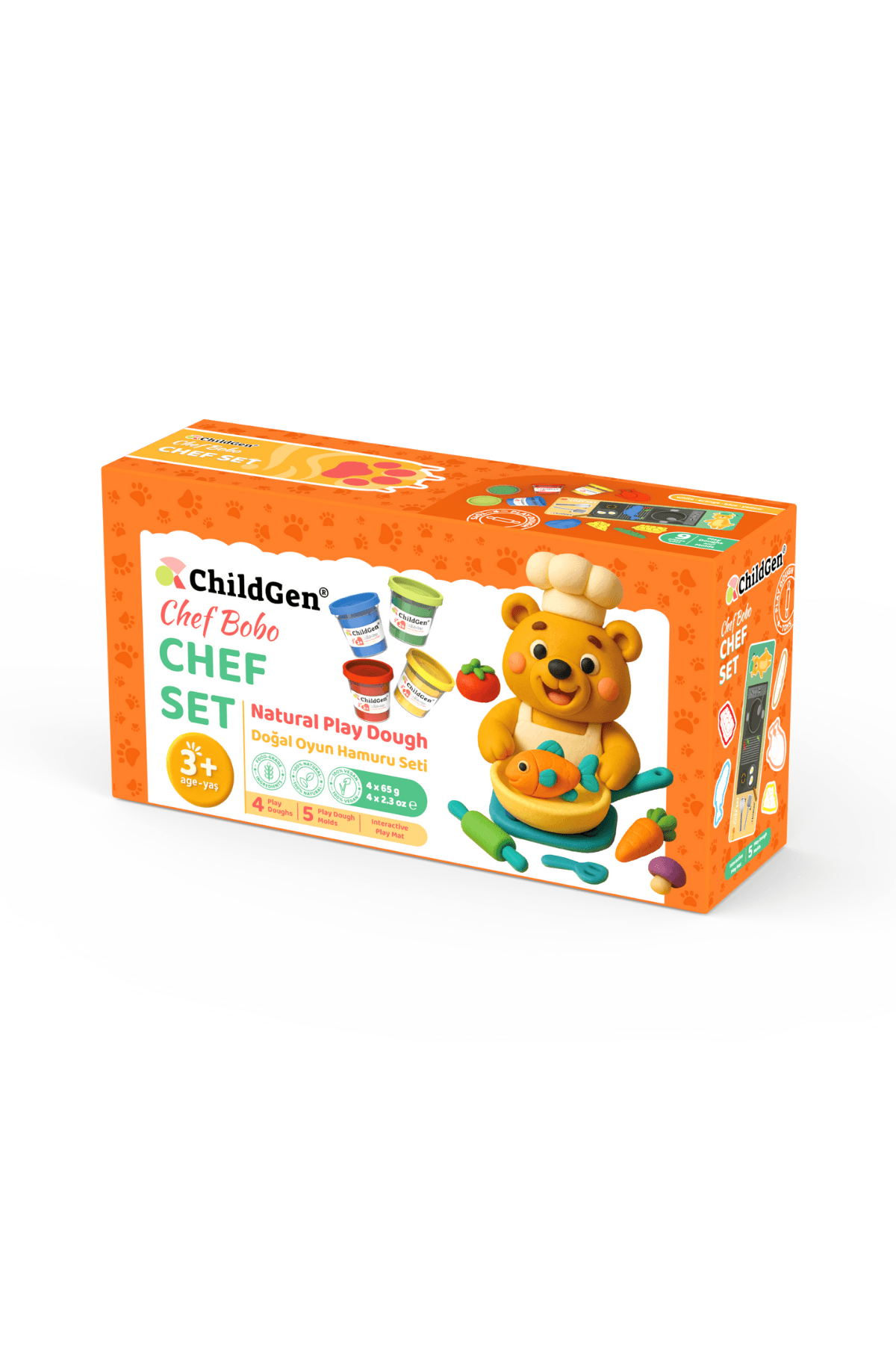 Doğal Oyun Hamuru Sevimli Patiler - Chef Set