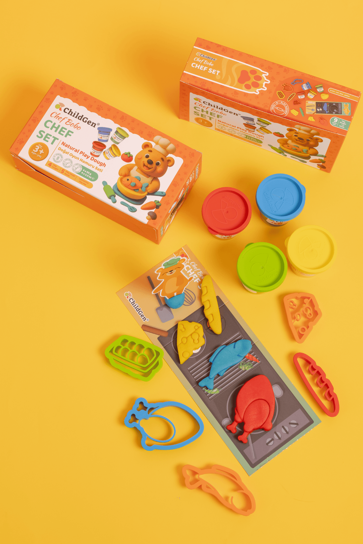 Doğal Oyun Hamuru Sevimli Patiler - Chef Set