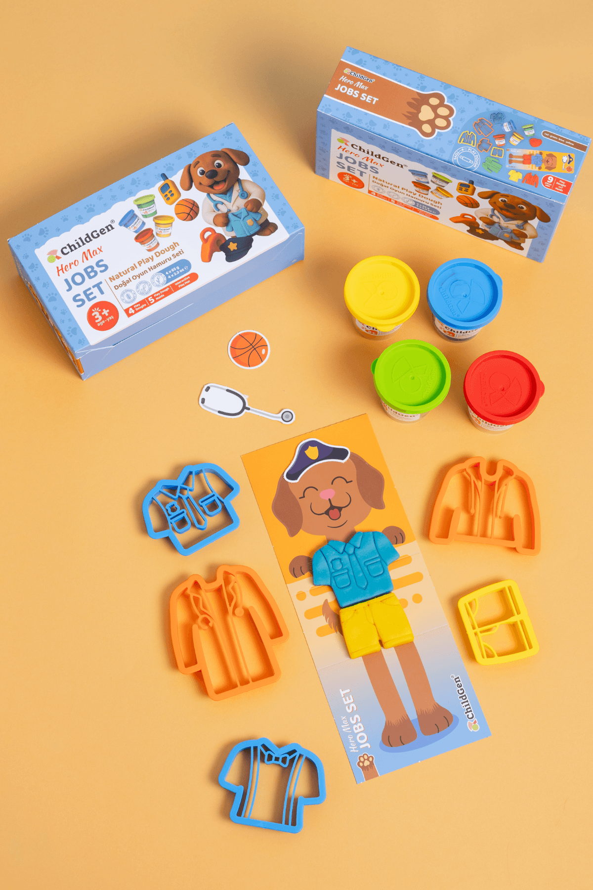 Doğal Oyun Hamuru Sevimli Patiler - Meslekler Set