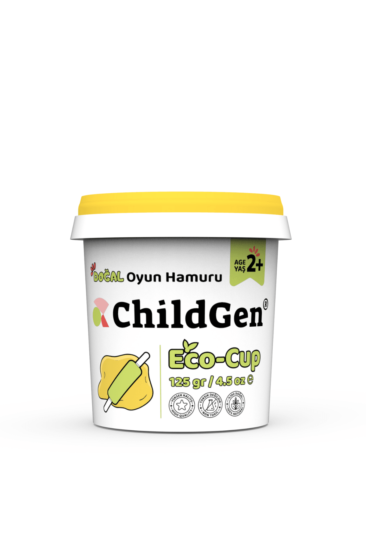 Doğal Oyun Hamuru - Eco Cup- 24x125gr