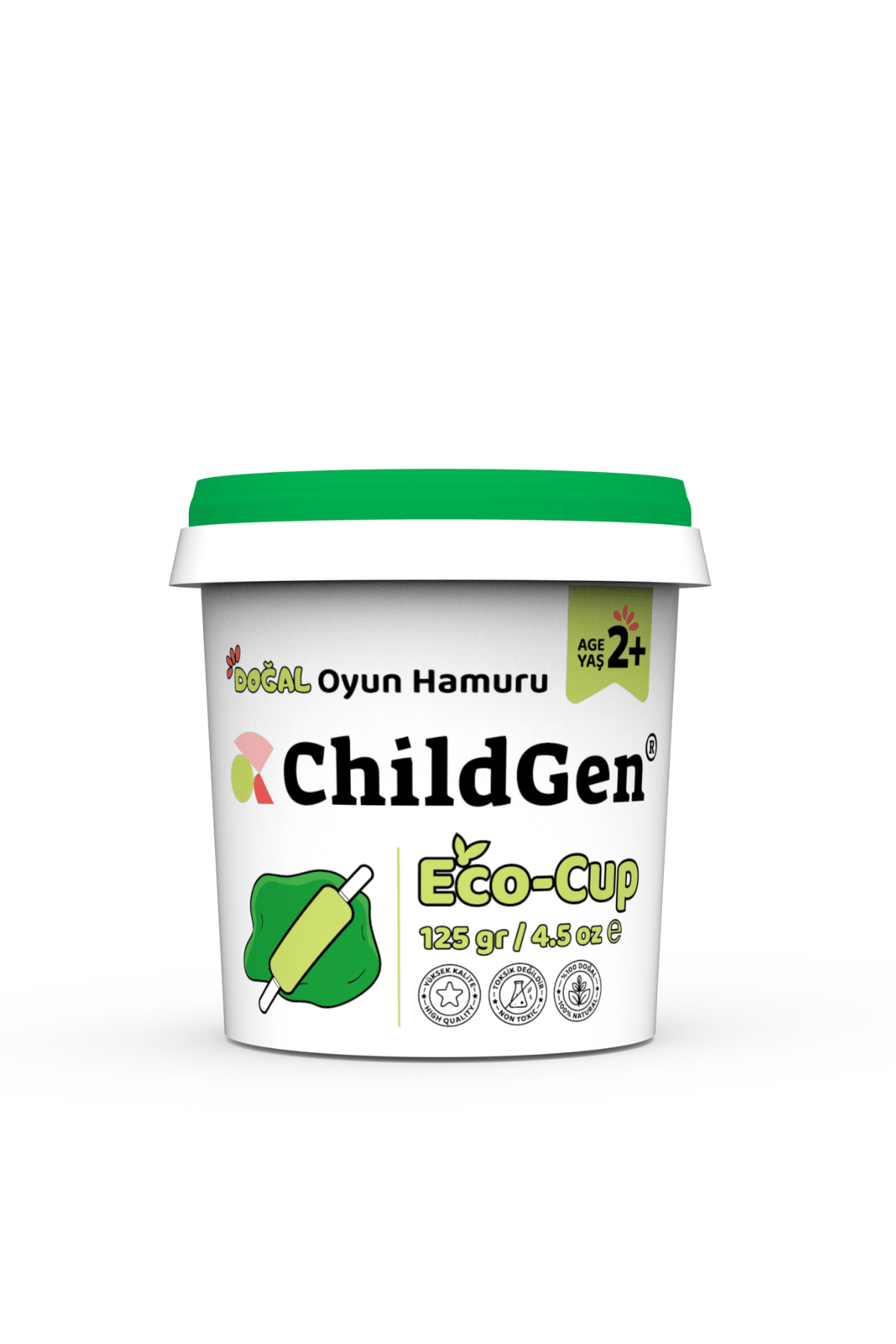 Doğal Oyun Hamuru - Eco Cup- 24x125gr