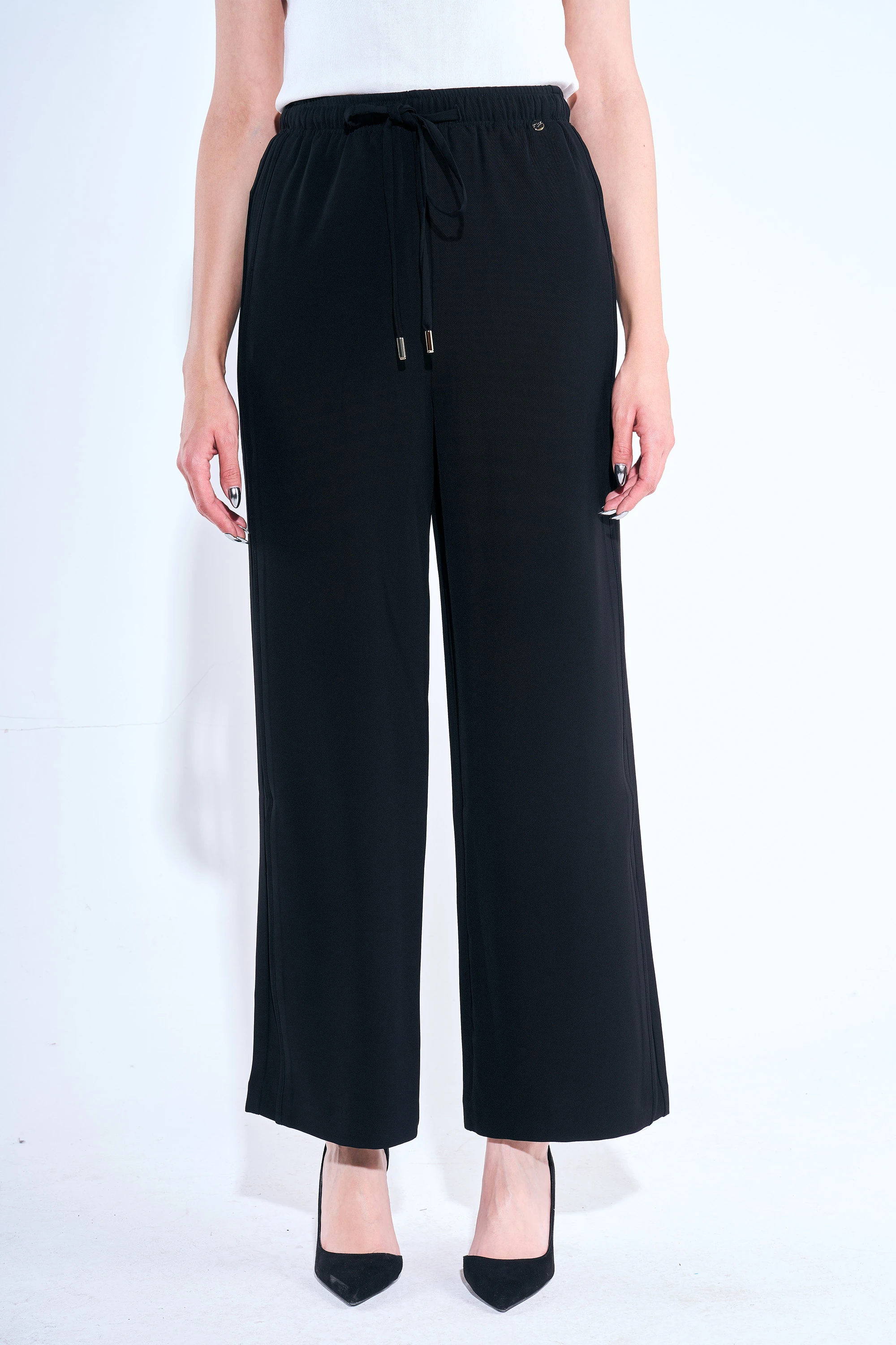 Beli Bağlamalı Kumaş Pantolon