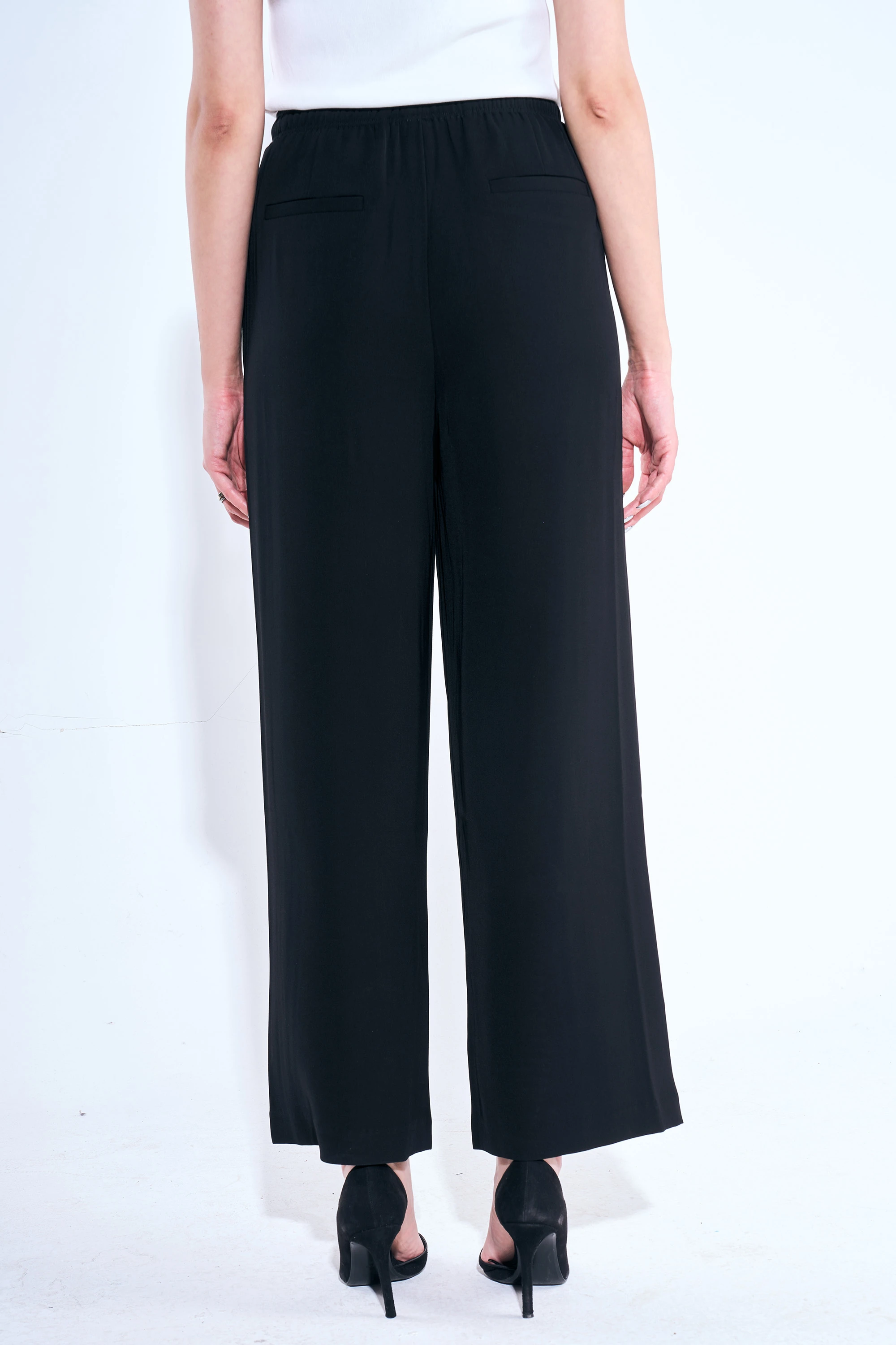 Beli Bağlamalı Kumaş Pantolon