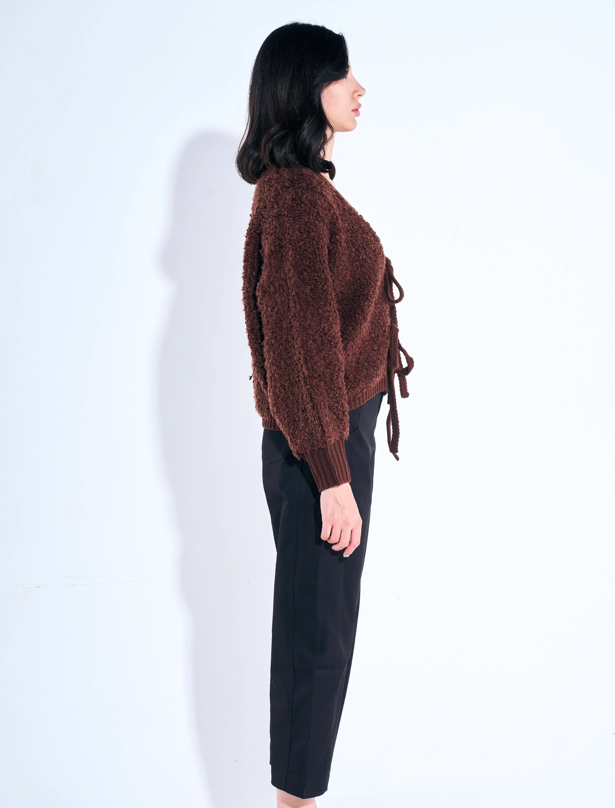 Önü Bağlamalı Teddy Hırka