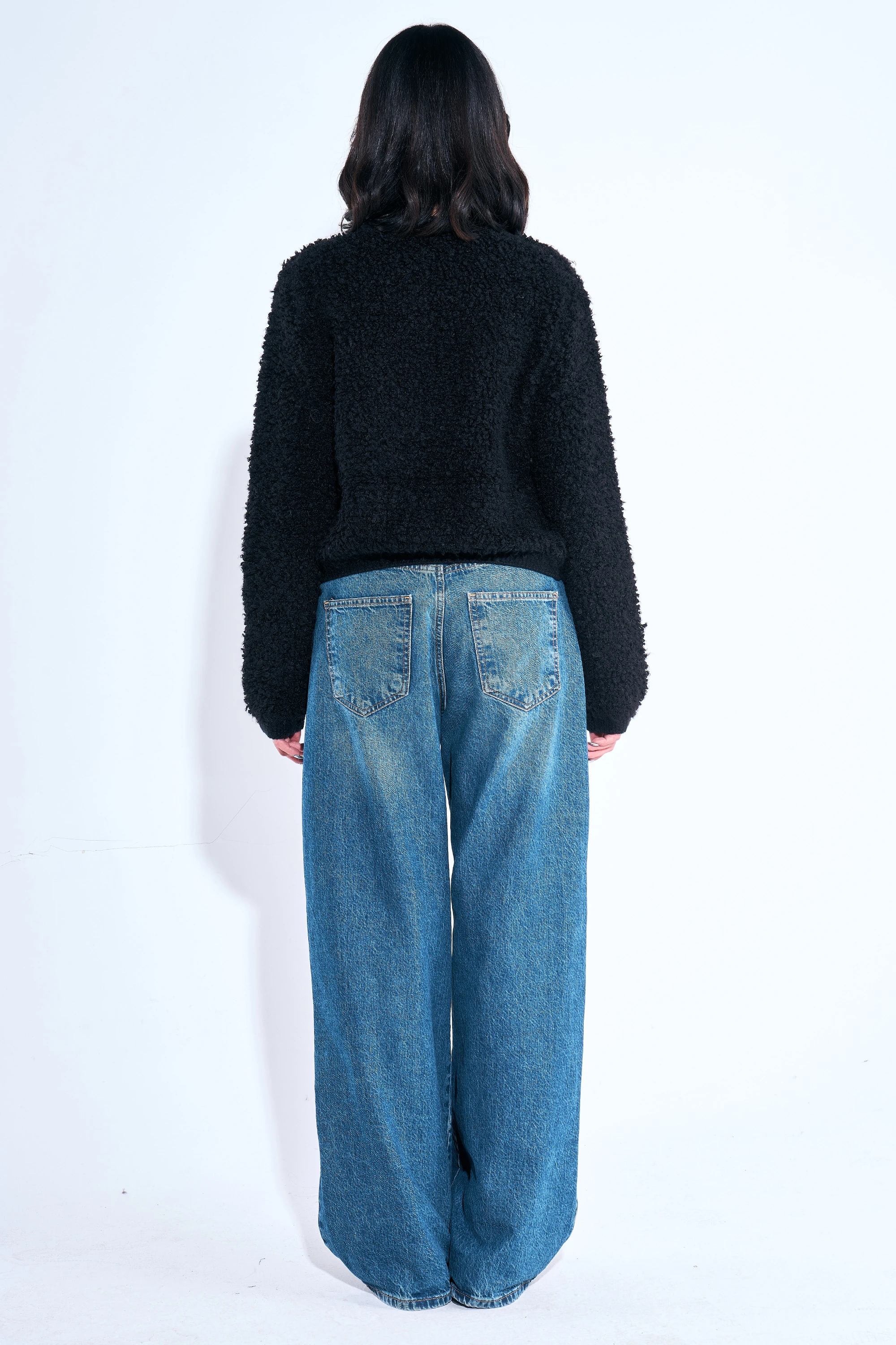 Düğmeli Teddy Hırka