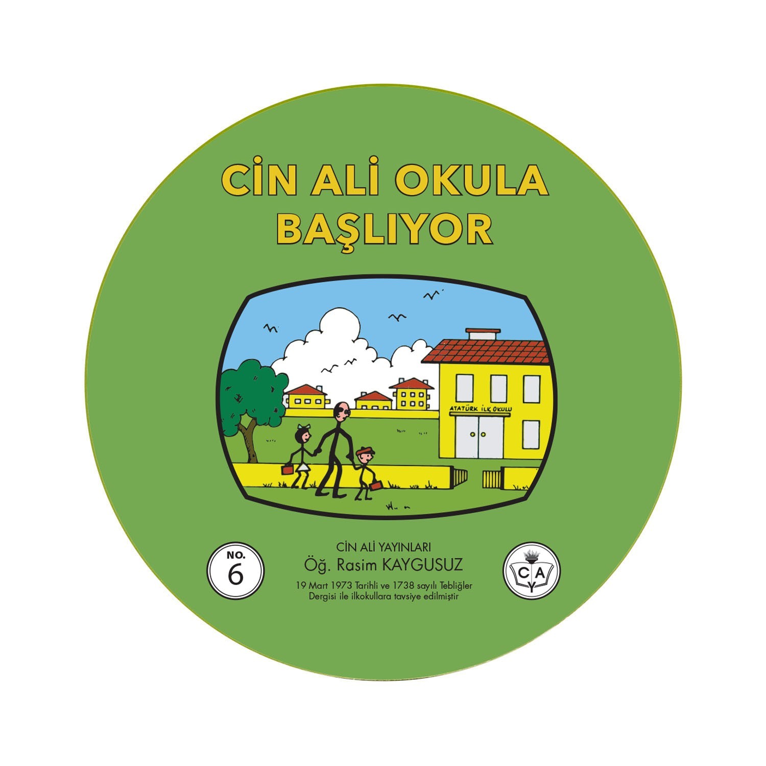 Bardak Altlığı 6 - Cin Ali Okula Başlıyor