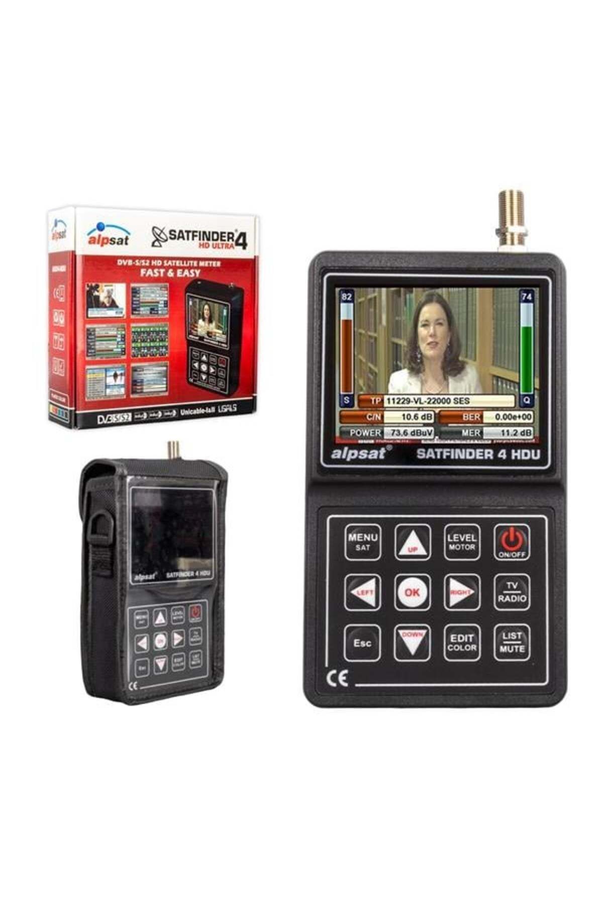 Alpsat Satfinder 4 Hd Ultra 3.5'' Lcd Ekranlı Uydu Yön Bulucu (As04-Hdu)