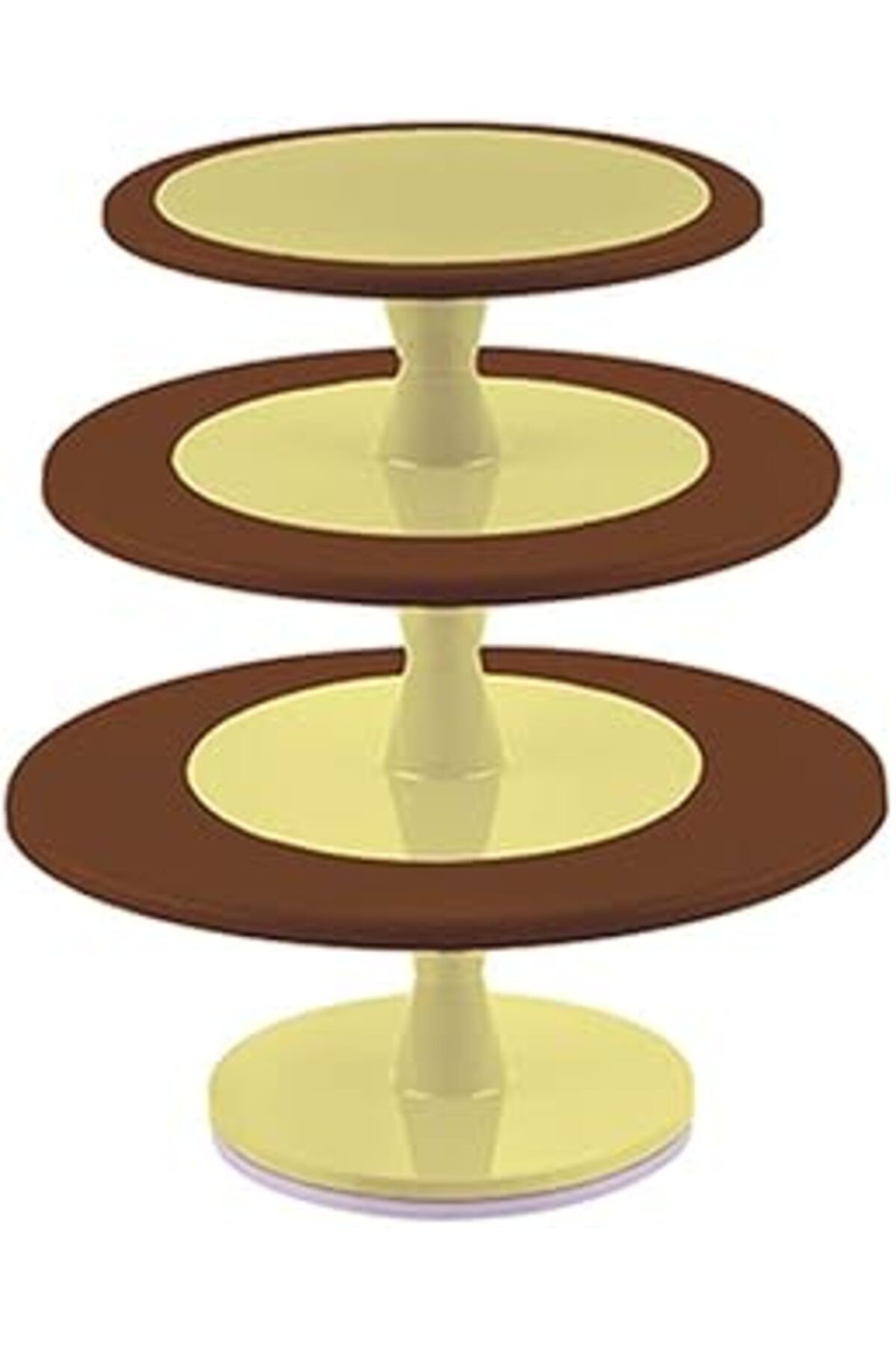 Hula Up Brown Xxl Multiplayer - Kahverengi Xxl 3 Katlı Sunum Tabağı