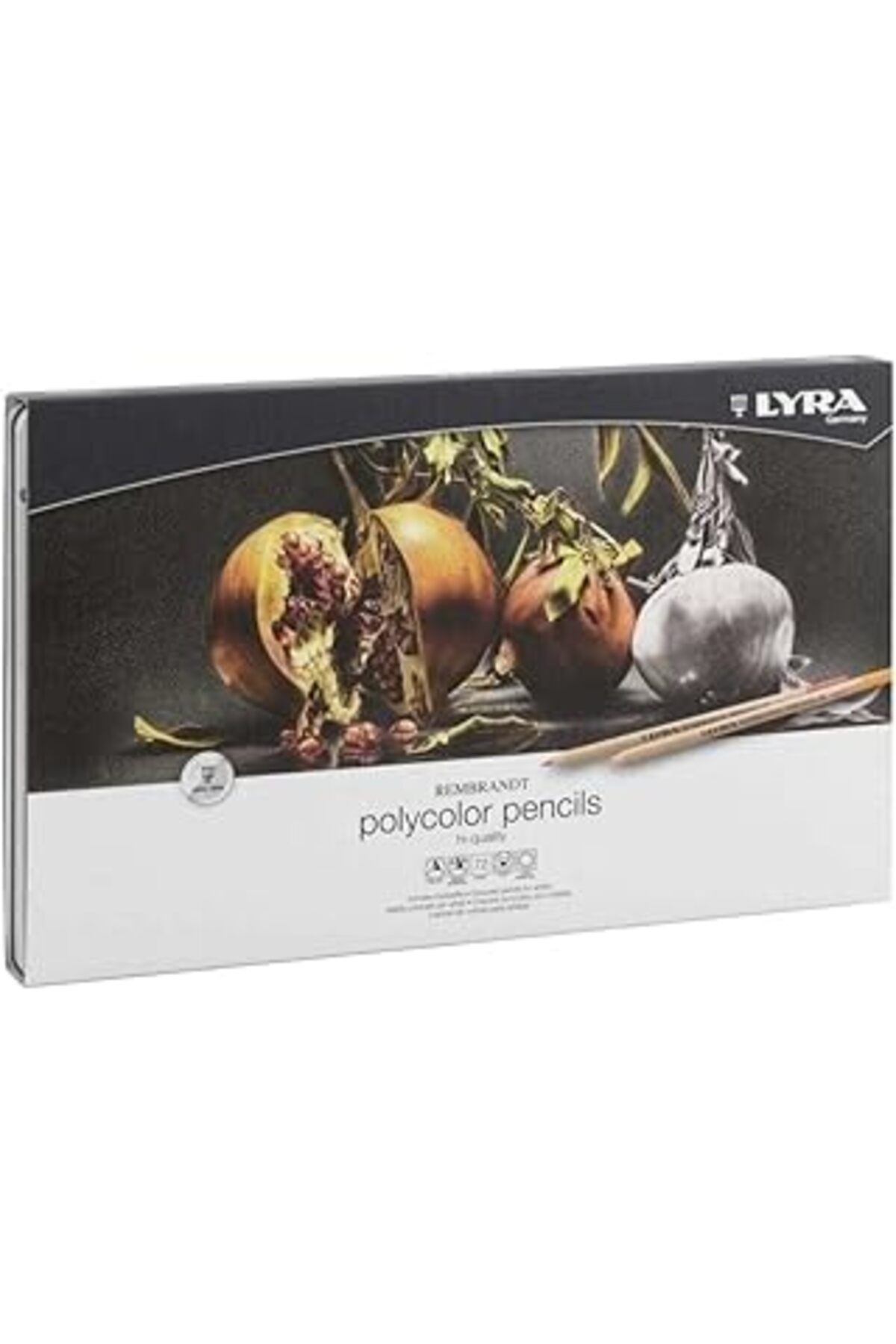Lyra Rembrandt Polycolor Kuruboya, 72'li Metal Kutu