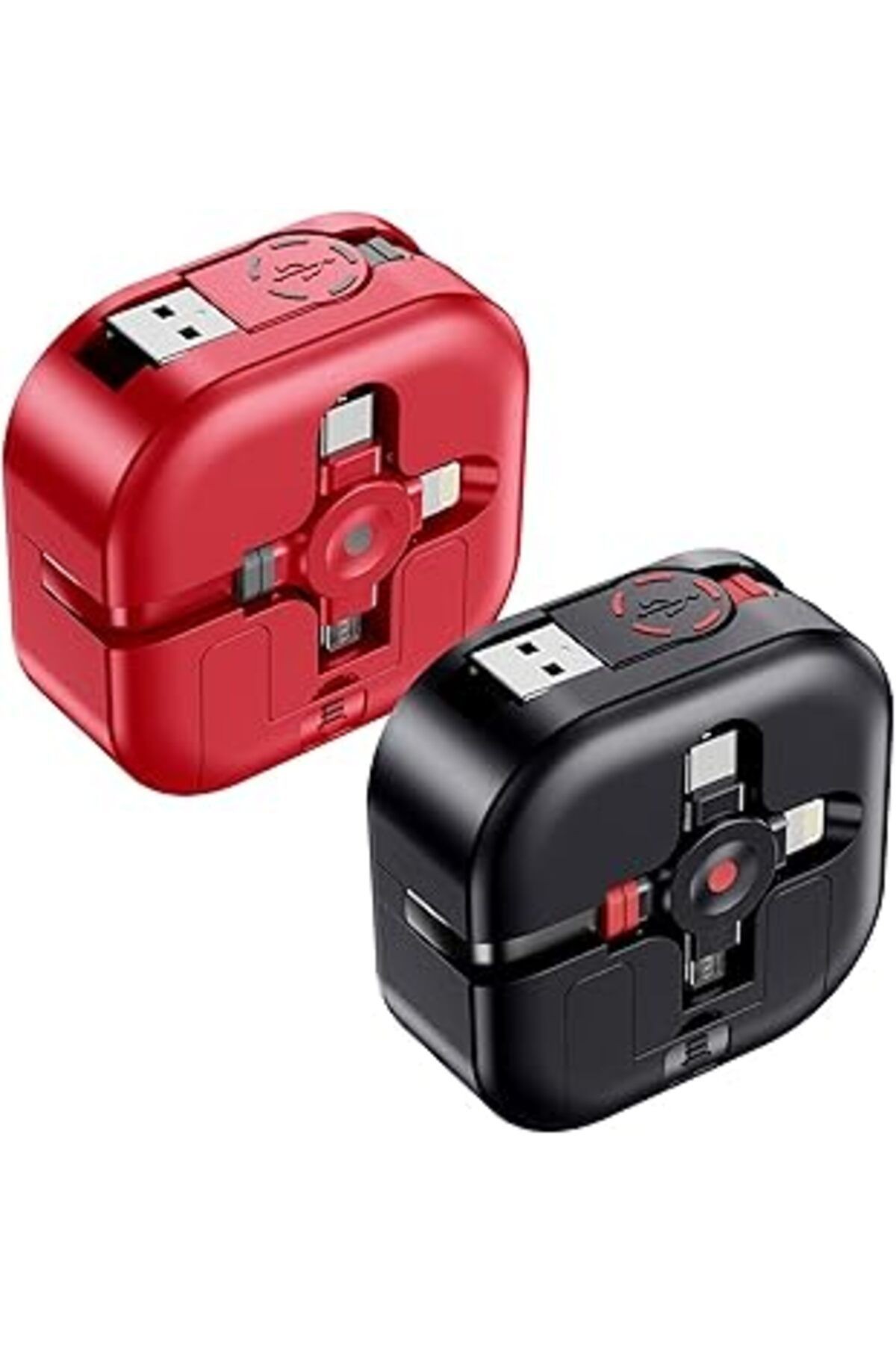 Asicen Çoklu Şarj Kablosu 4.5a, 4ft Çok Hızlı Şarj Kablosu Geri Çekilebilir Usb Kablosu 3'ü 1 Arada