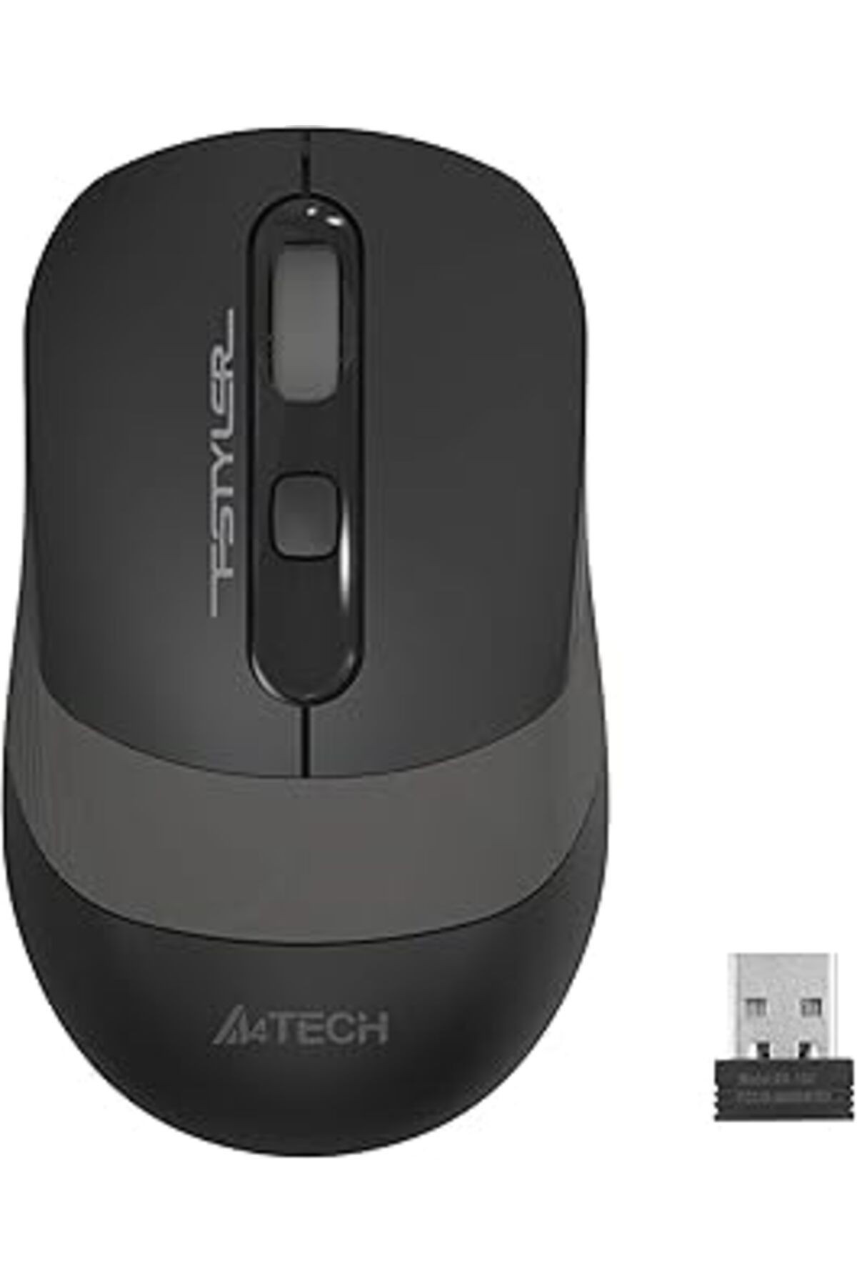 A4 Tech Fg10 Nano Kablosuz Optik 2000 Dpi Mouse, 4 Yönlü Scroll, Siyah Gri