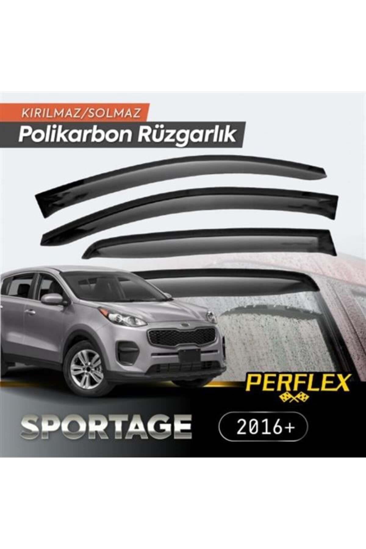 Kia Sportage 2016+ Cam Rüzgarlığı V2 Düz
